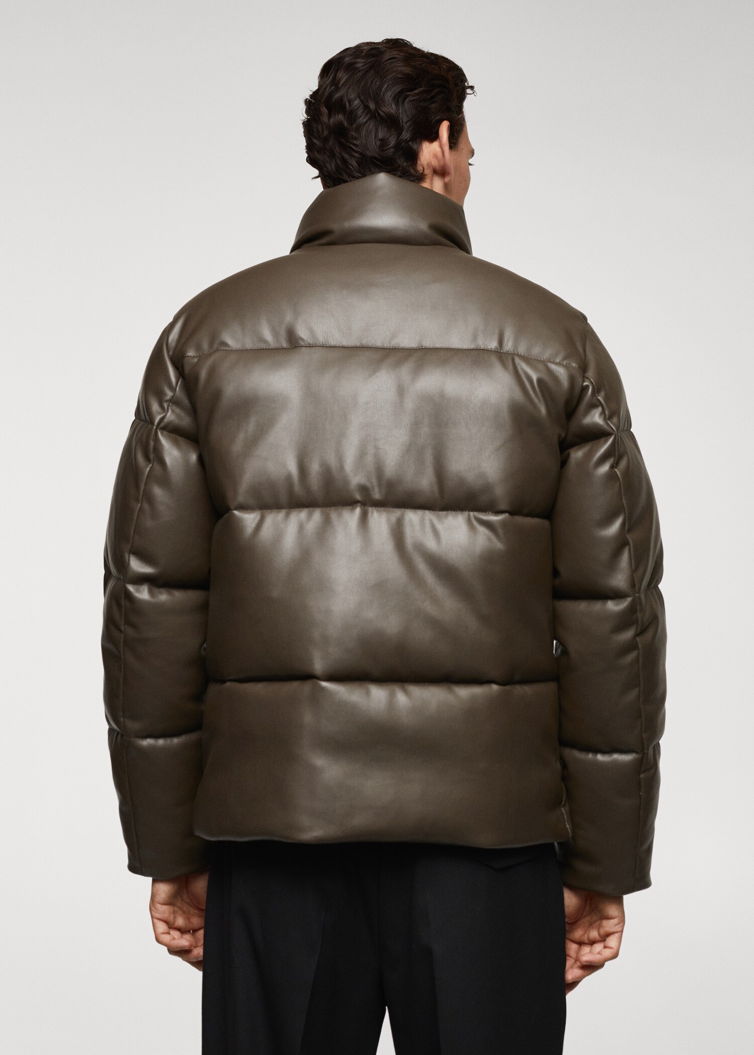 Anorak matelassé simili-cuir - Verso de l’article