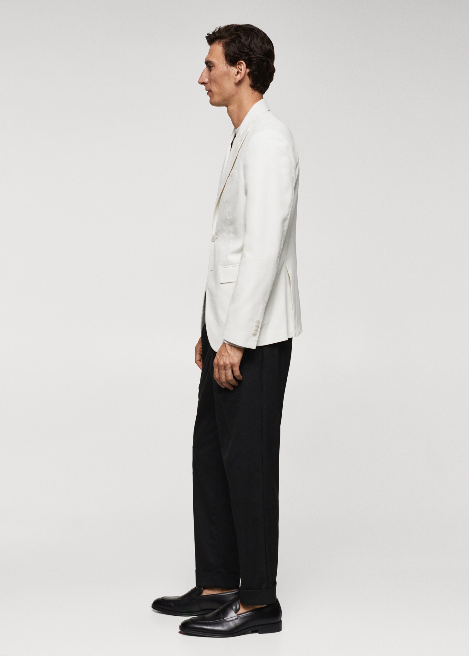 Slim fit corduroy blazer - Details of the article 2
