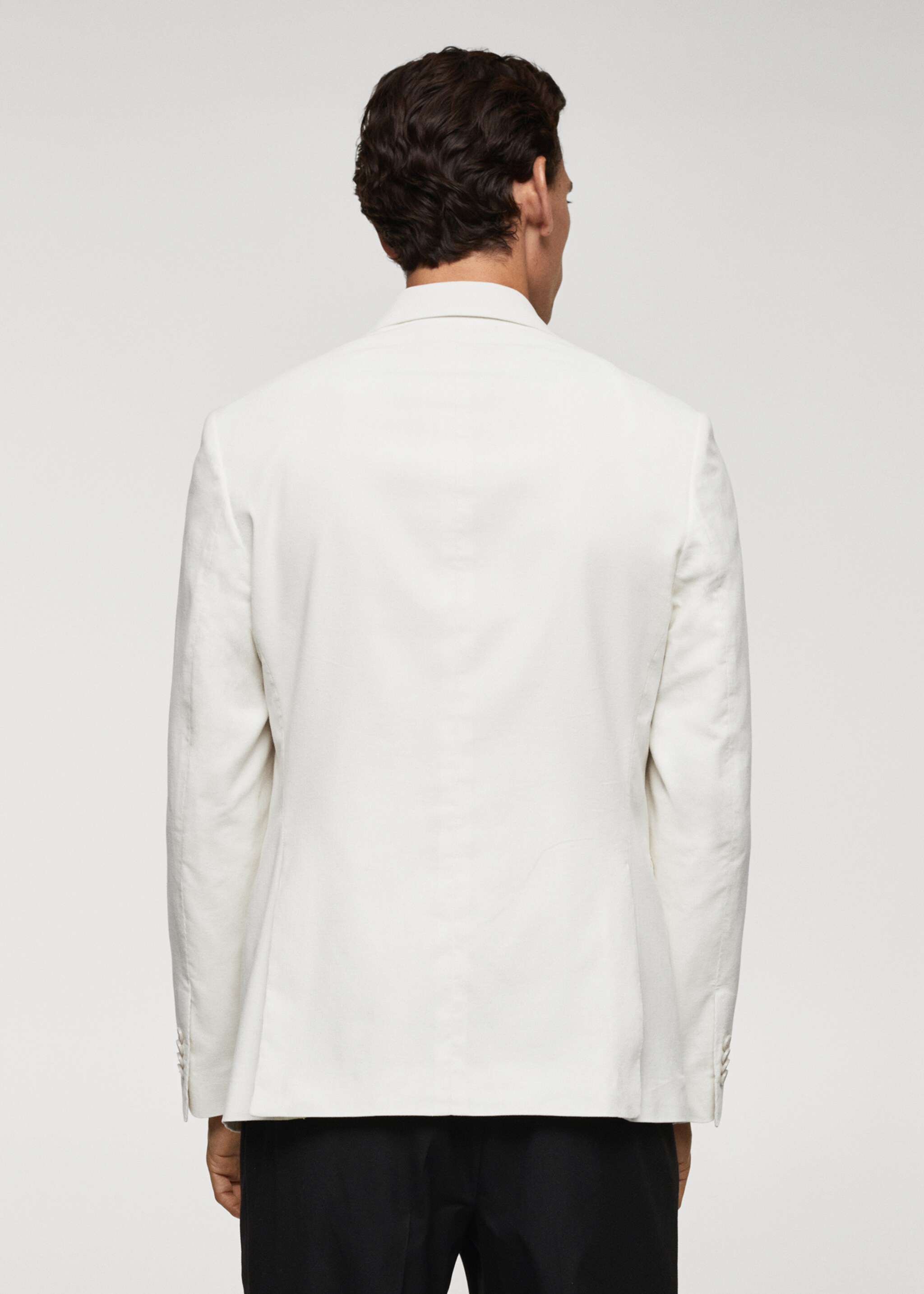 Slim fit corduroy blazer - Reverse of the article