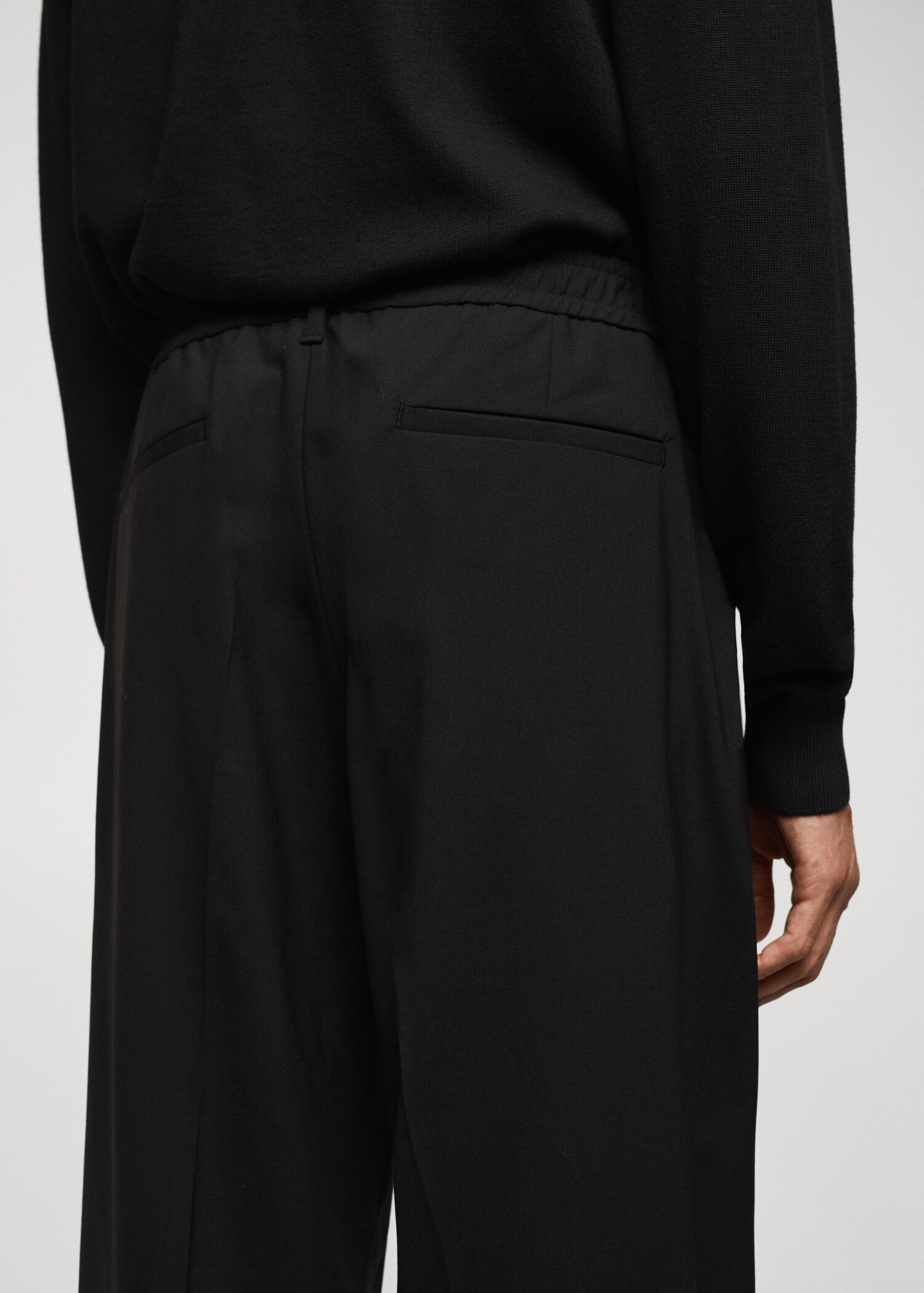Pantalón lana pinzas relaxed fit - Detalle del artículo 4
