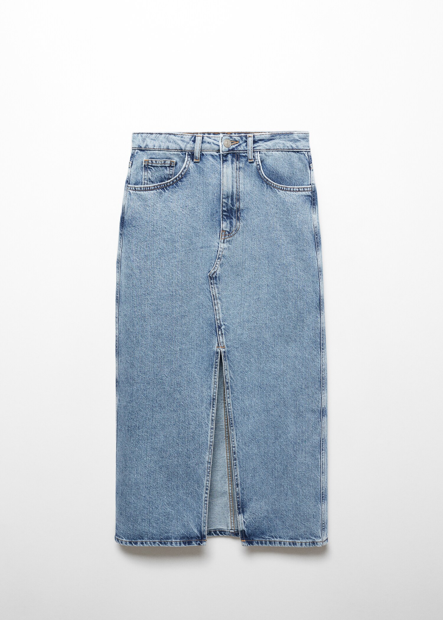 Midikjol denim - Artikel utan modell