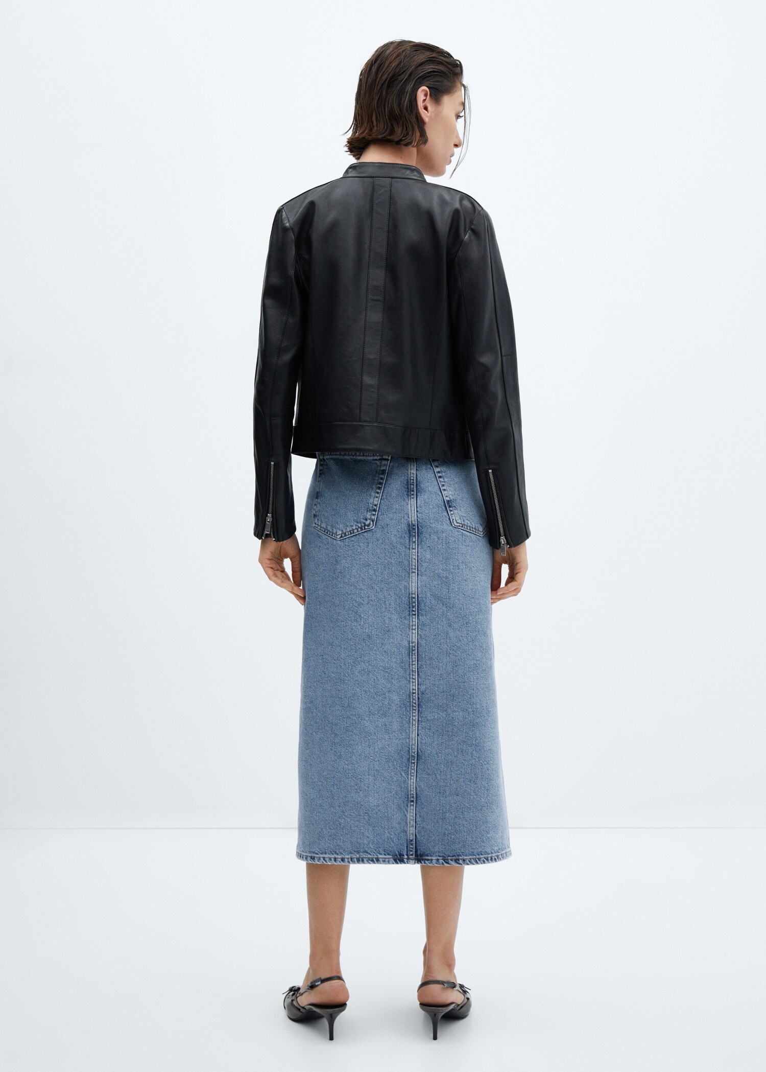 Midikjol denim - Artikelns baksida