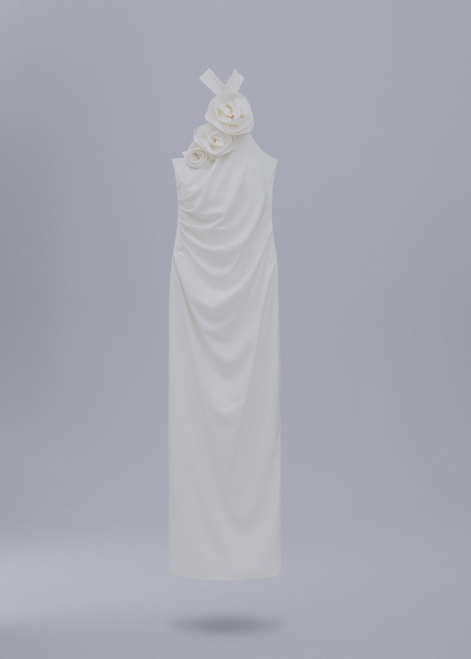 Maxi flower dress with opening - Article without model