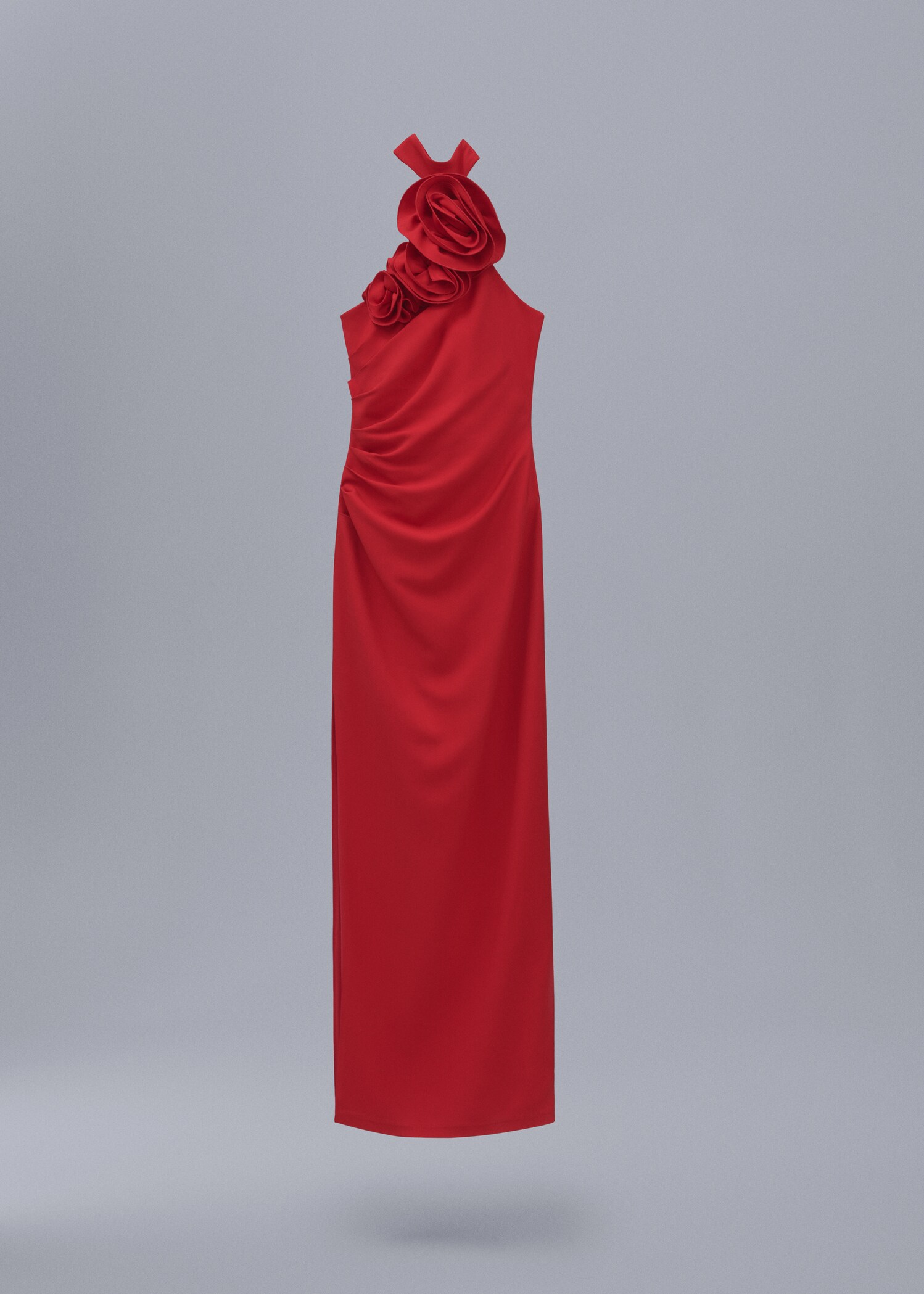 Maxi flower dress with opening - Article without model