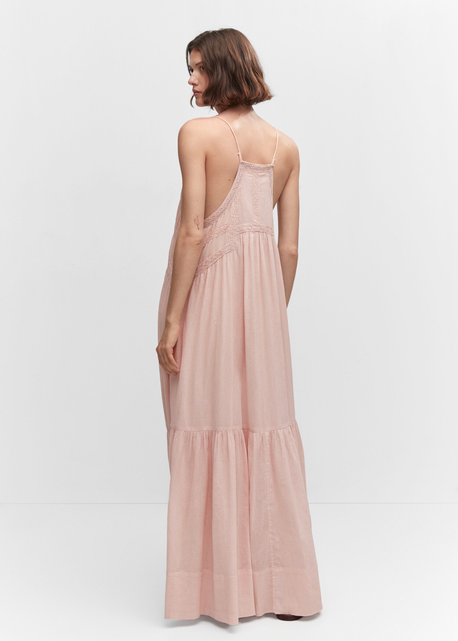 Maxi-dress with lace details - Reverse of the article