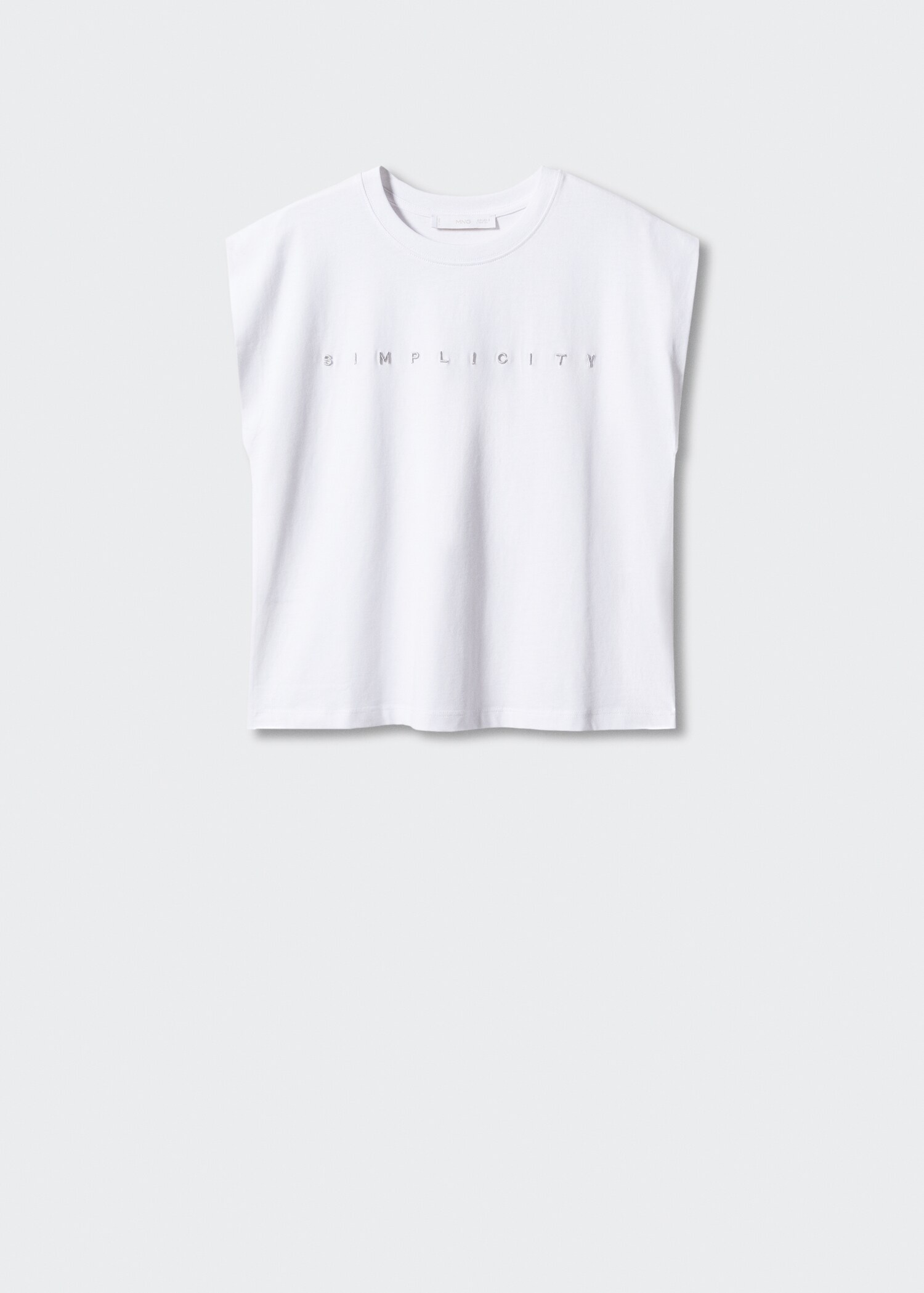 Message cotton T-shirt - Article without model