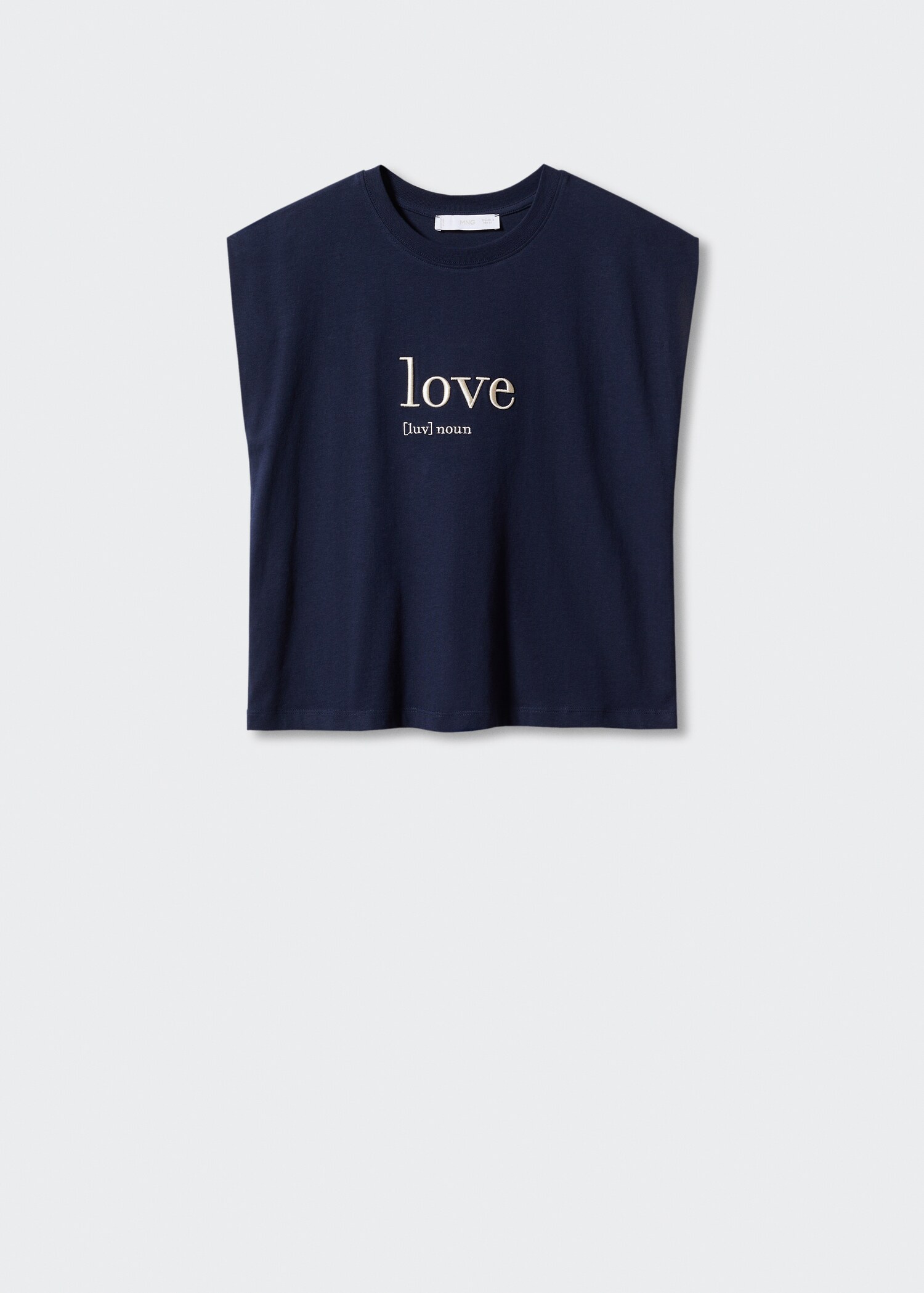 Message cotton T-shirt - Article without model