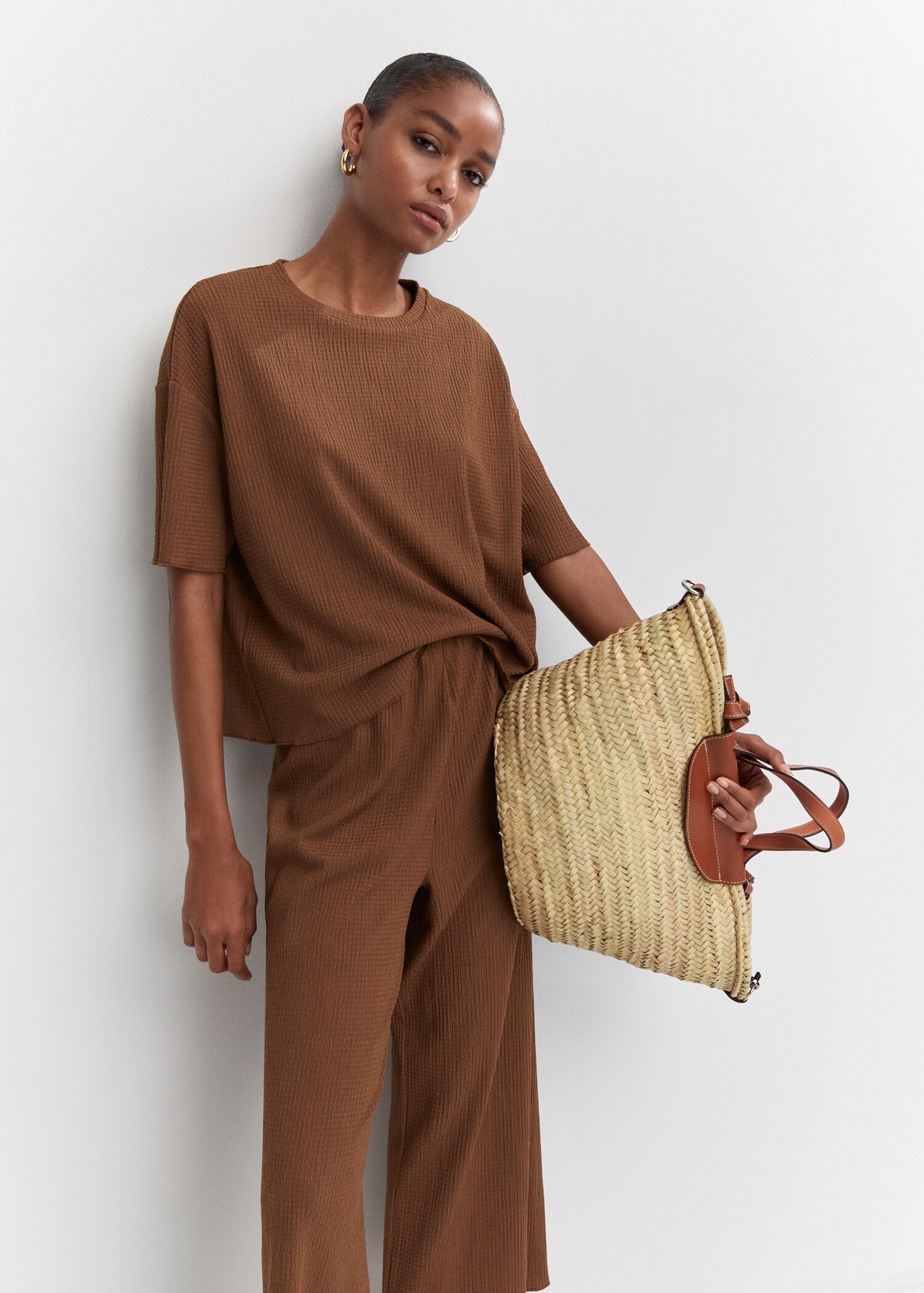 Texturiertes Oversized-T-Shirt - Detail des Artikels 2