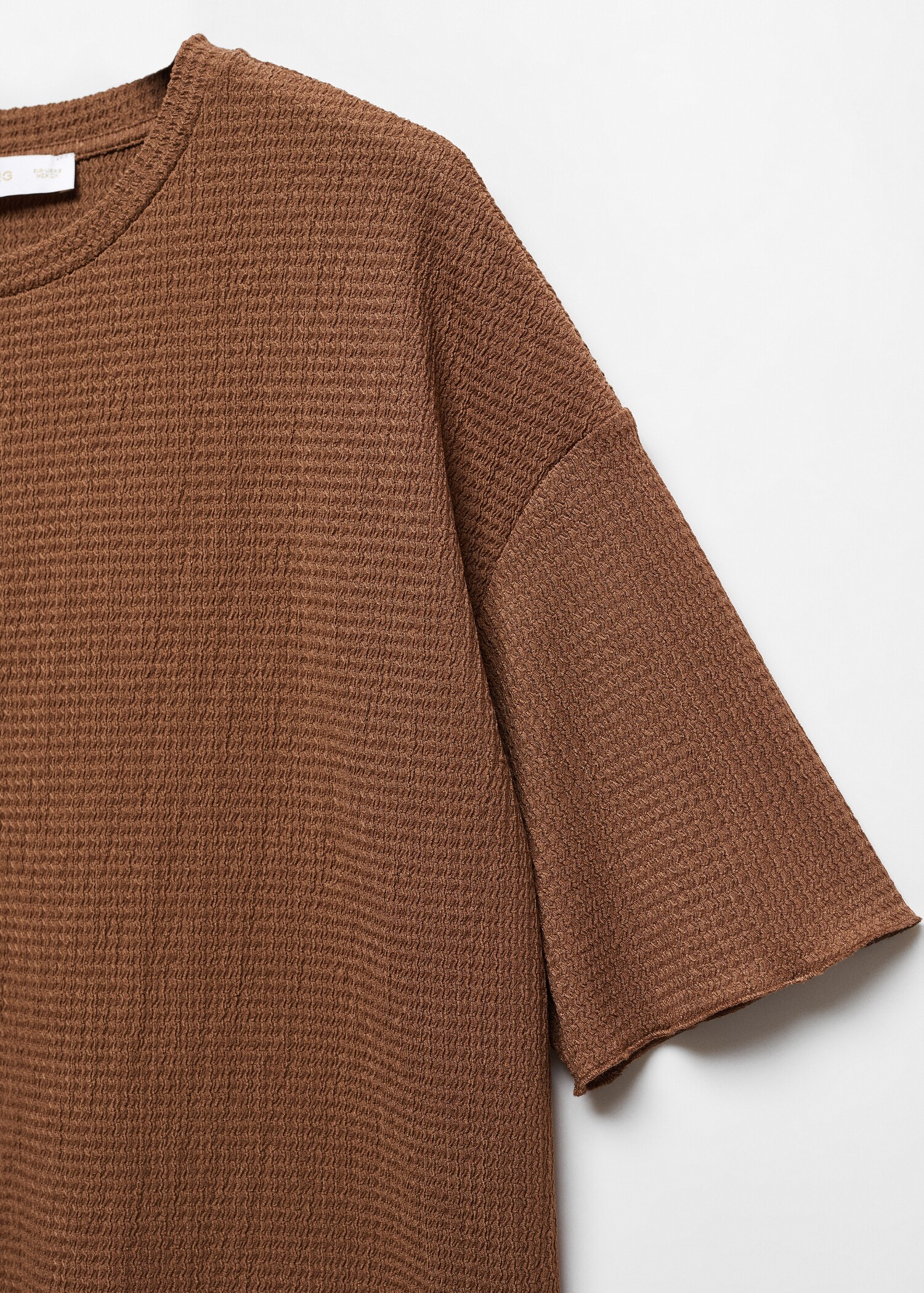 Texturiertes Oversized-T-Shirt - Detail des Artikels 8