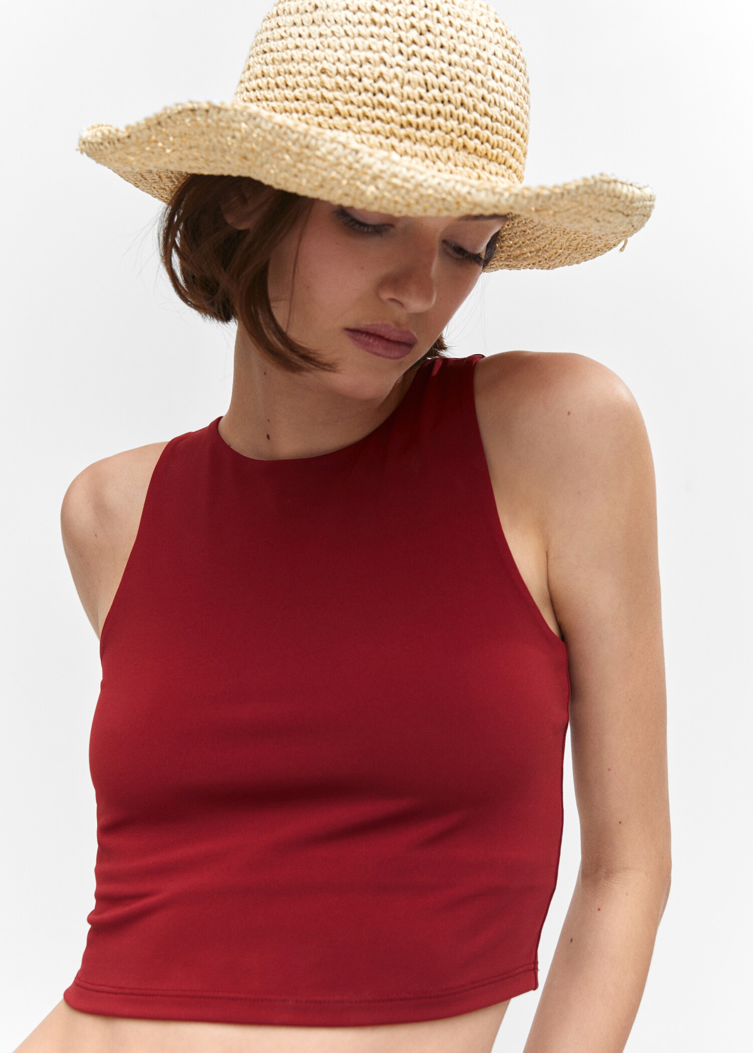 Crop top halter neck - Details of the article 1