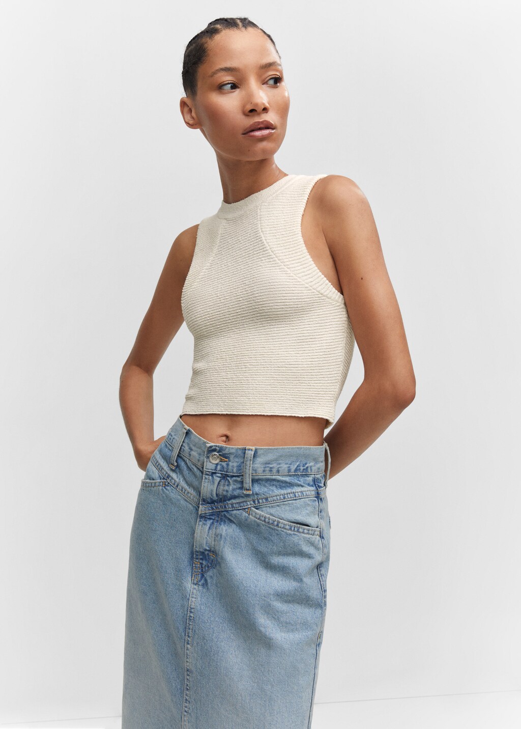 Cropped maglia on sale