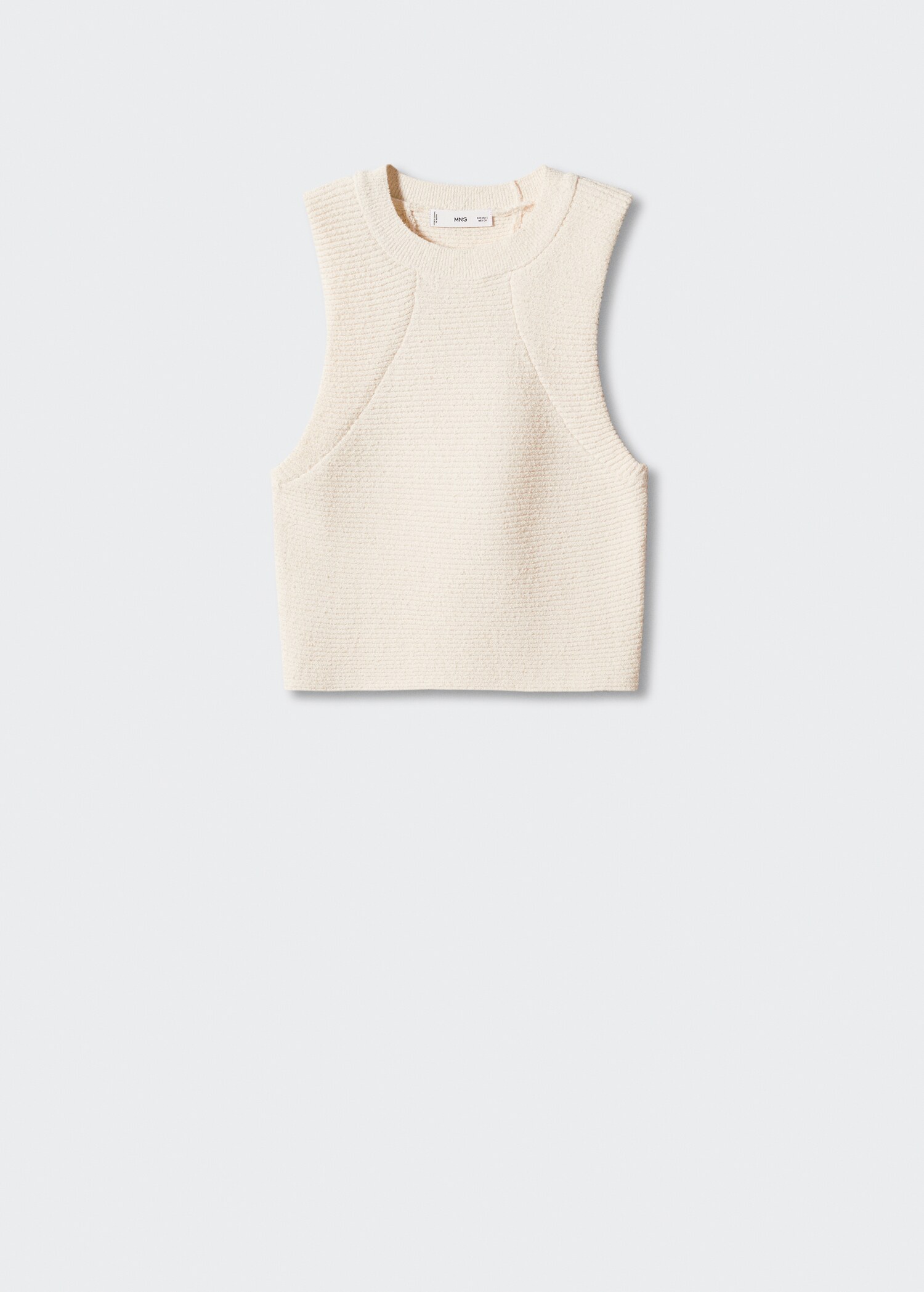Top cropped de malha - Artigo sem modelo