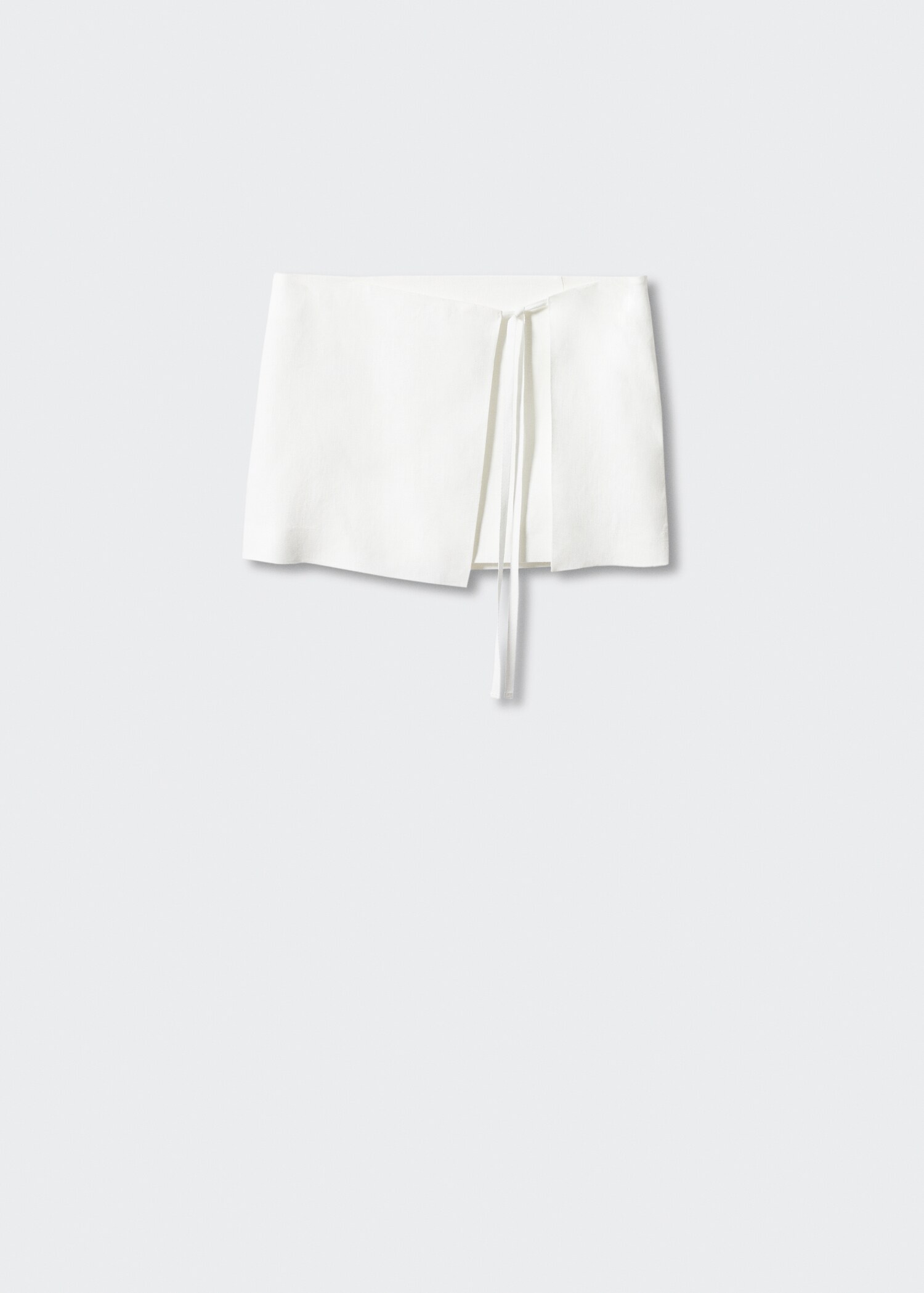 Linen-blend wrapped skirt - Article without model