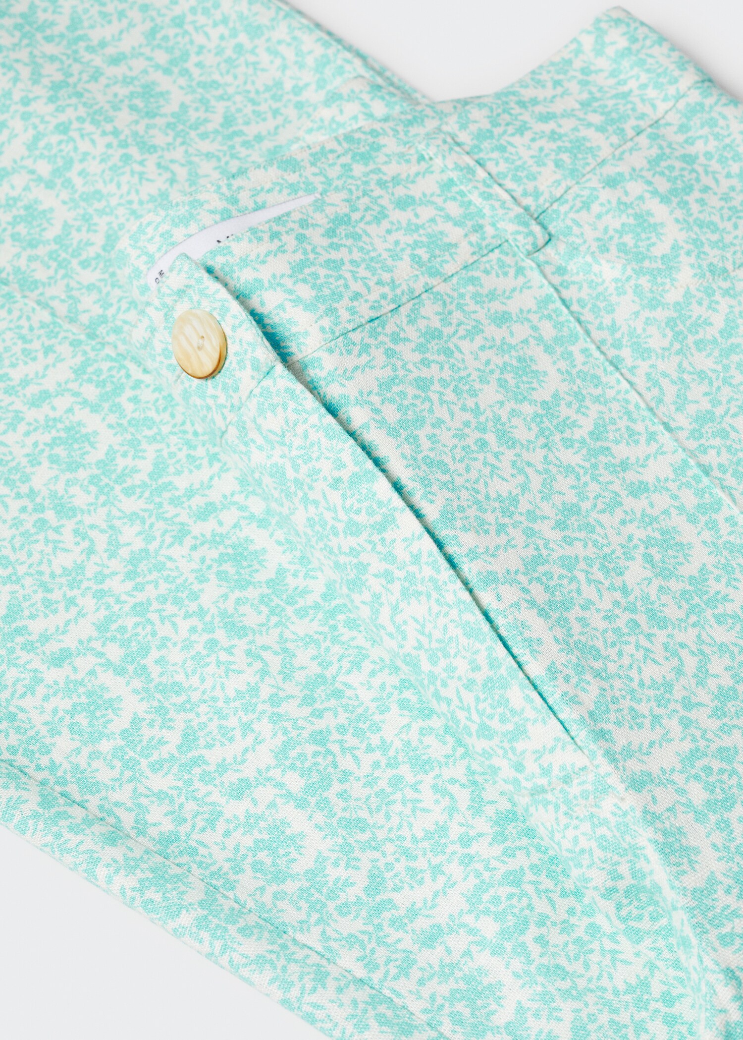 Floral linen trousers - Details of the article 8