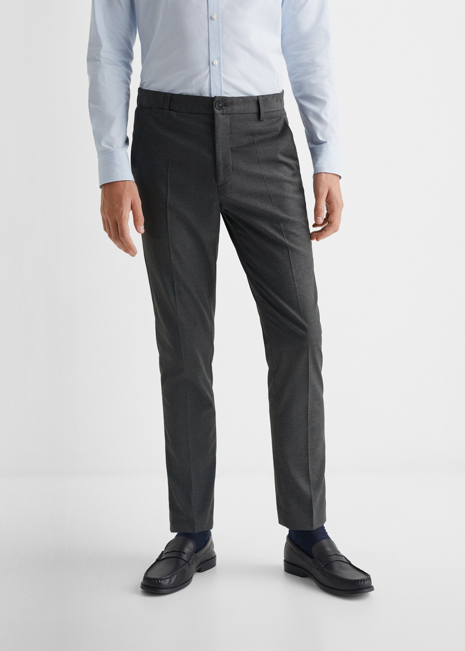 Παντελόνι κοστουμιού slim fit - Λεπτομέρεια του προϊόντος 6