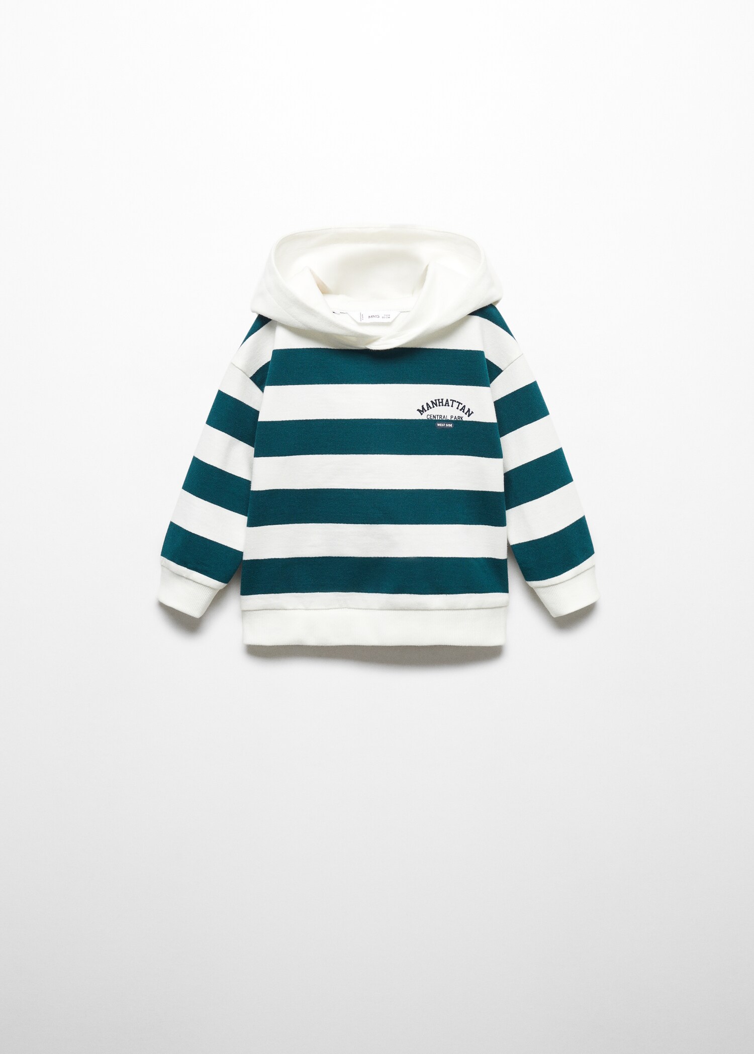 Sweatshirt de algodão às riscas - Artigo sem modelo