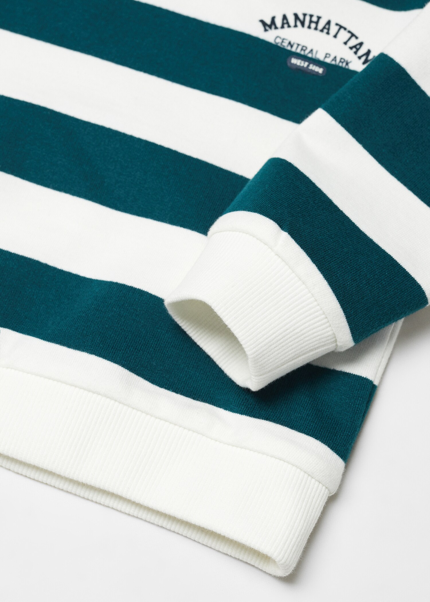 Sweatshirt de algodão às riscas - Pormenor do artigo 0