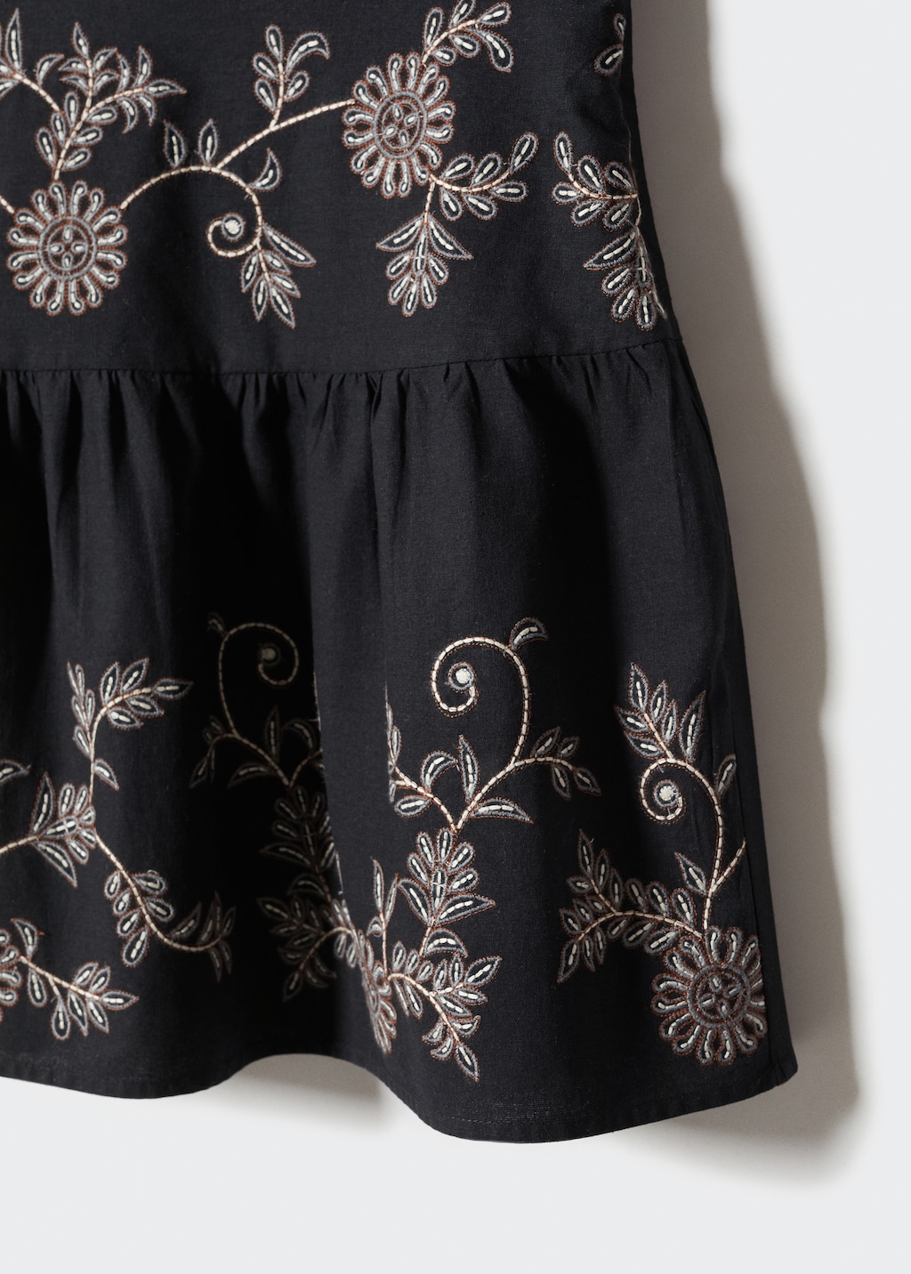 Embroidered cotton skirt - Teen Girl | MANGO OUTLET USA