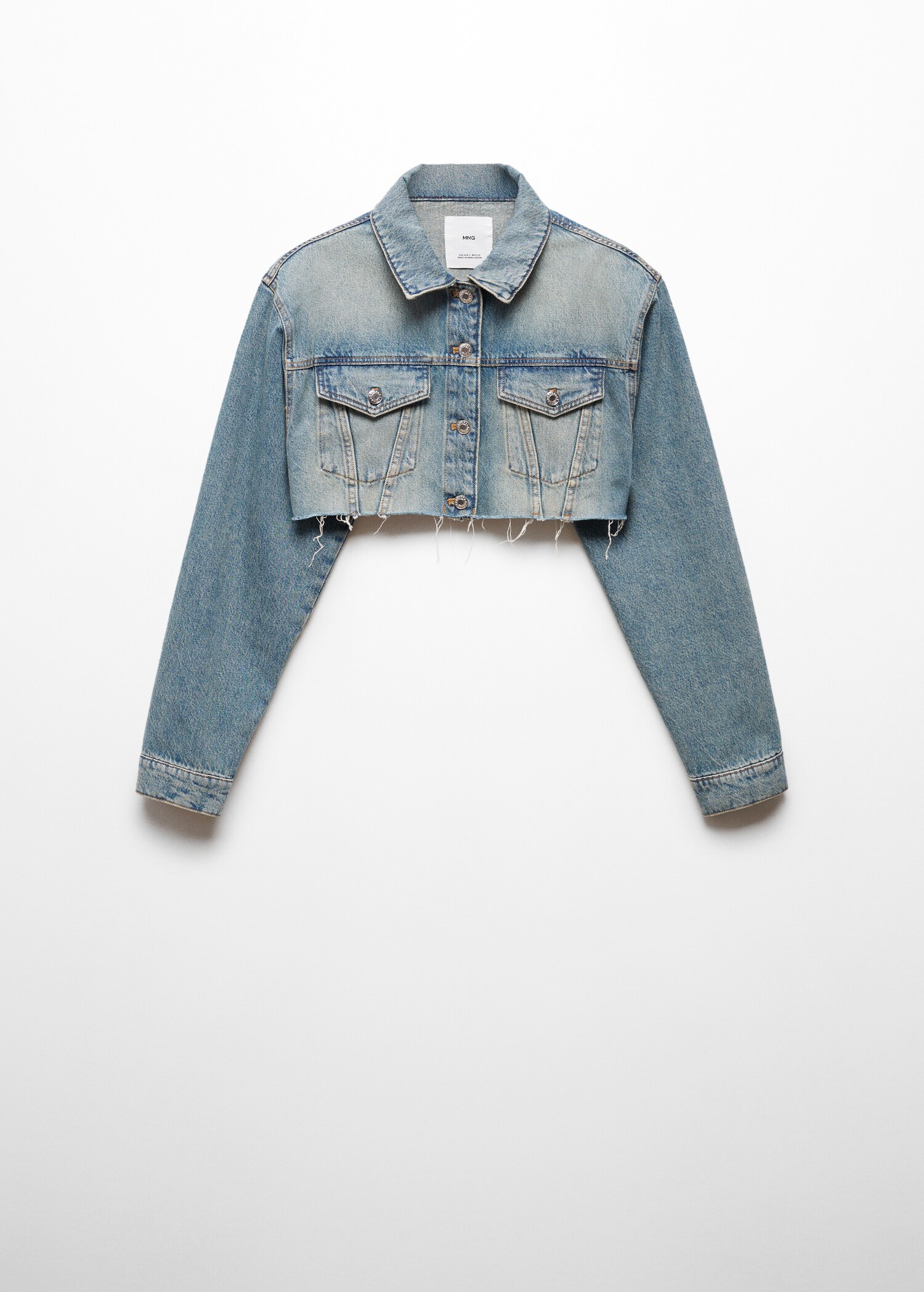 Cropped denim jacket - Article without model