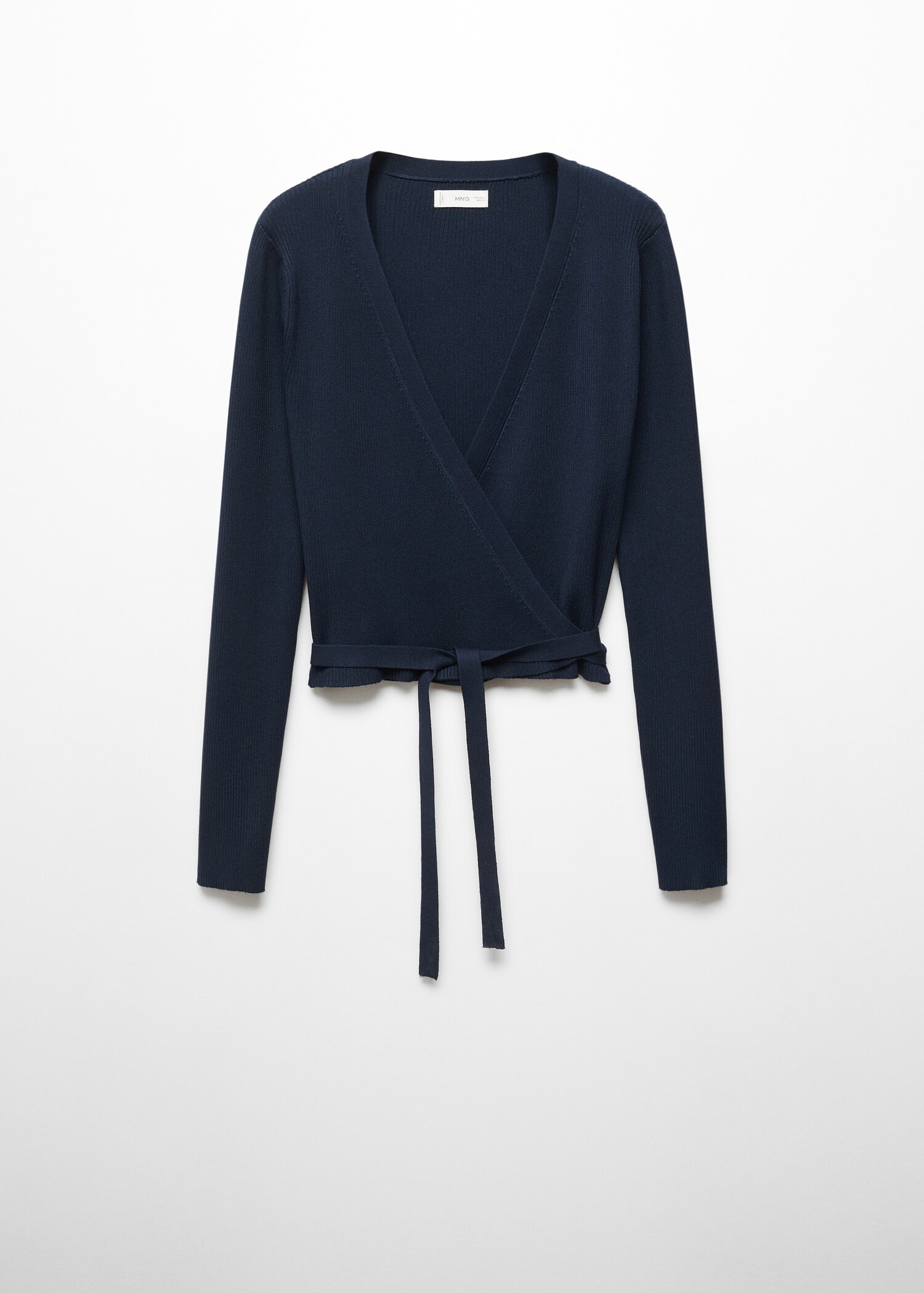 Ribbed knit cardigan - Article without model