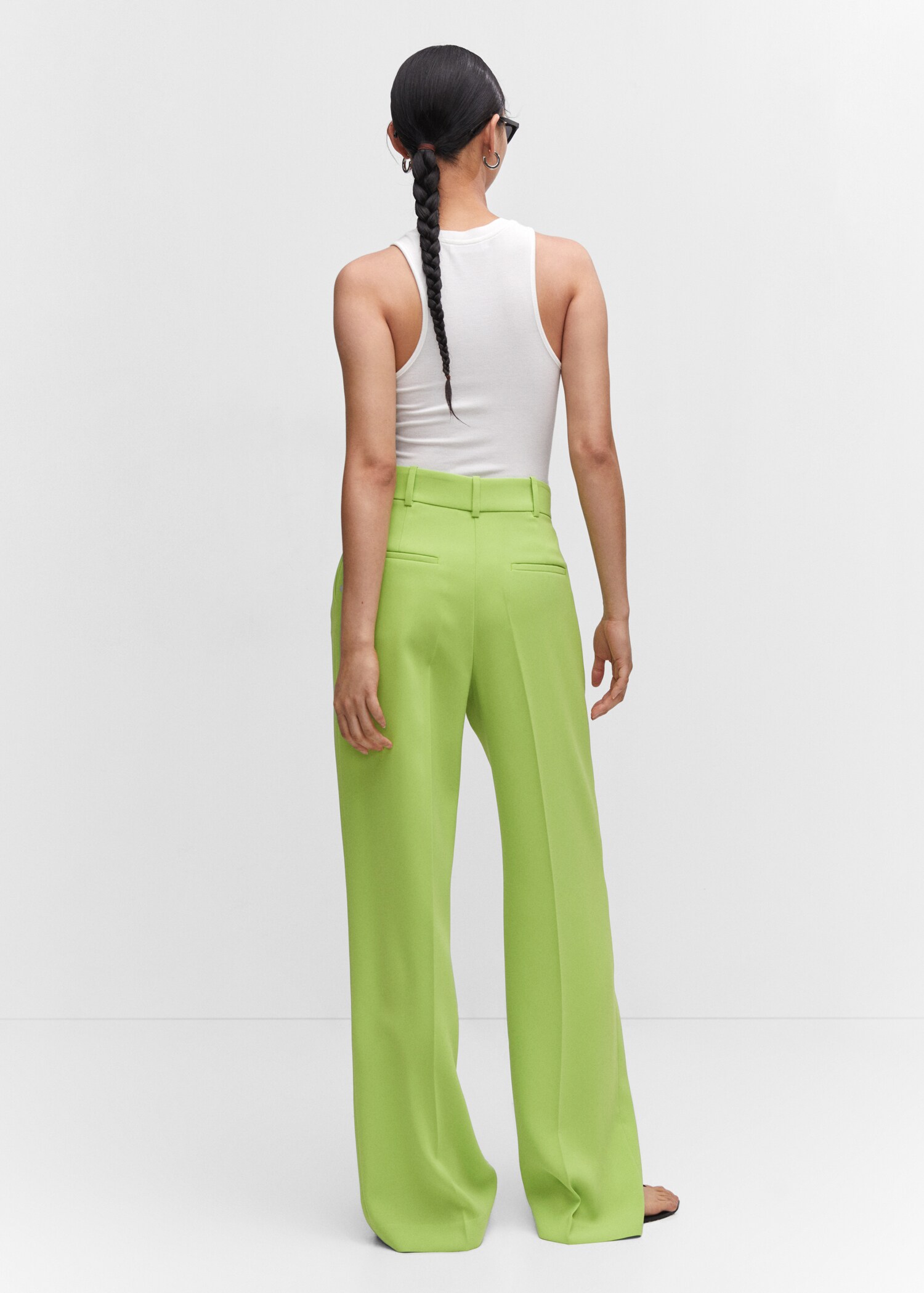 Pantalón pinzas wideleg - Reverso del artículo