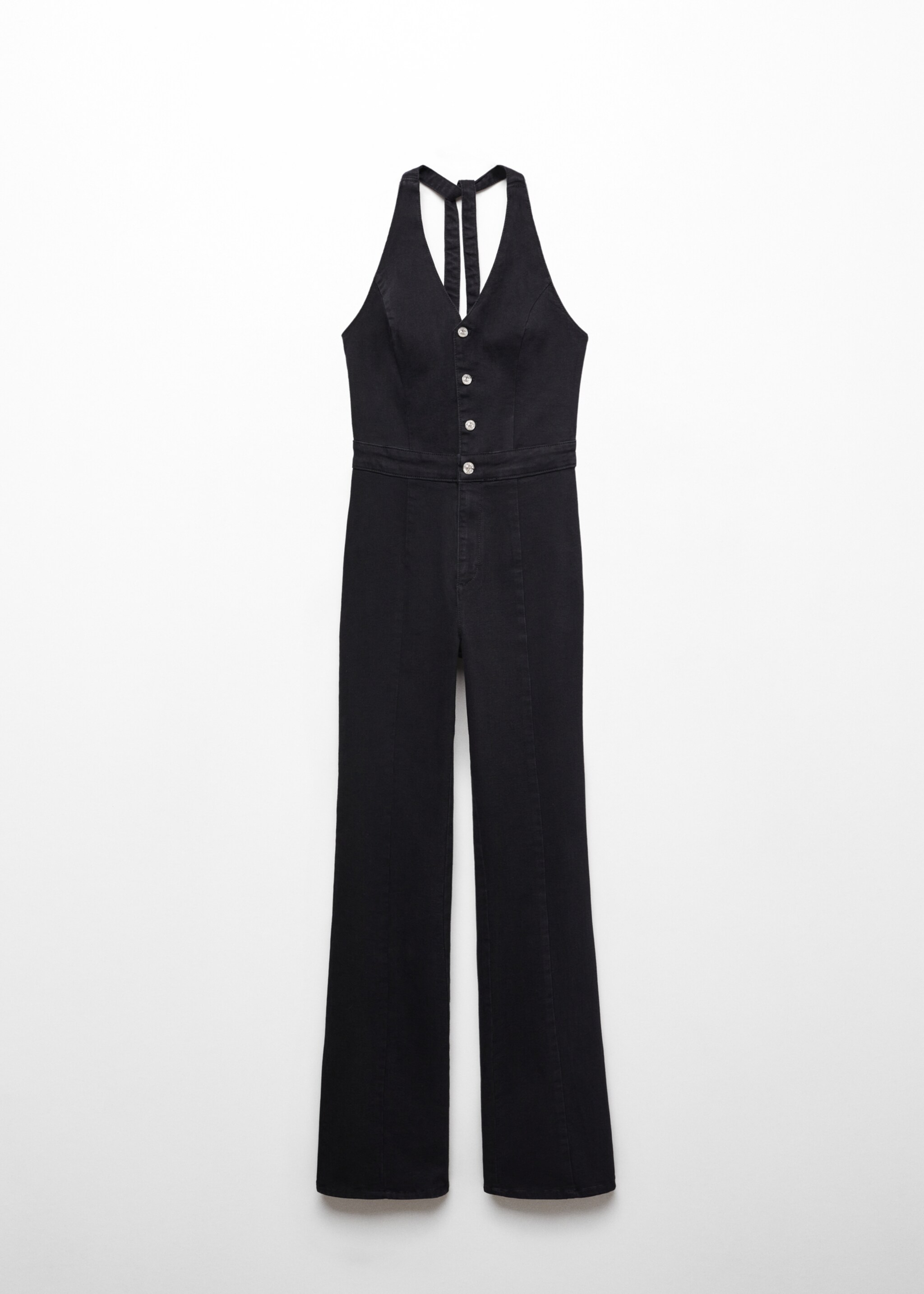 Neckholder-Jumpsuit aus Jeans - Artikel ohne Model