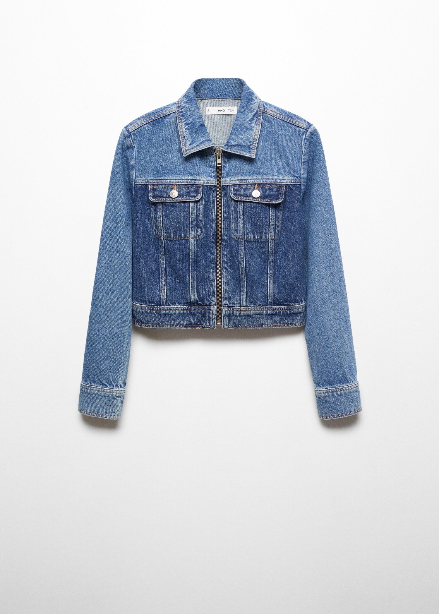Blouson en jean contrasté - Article sans modèle