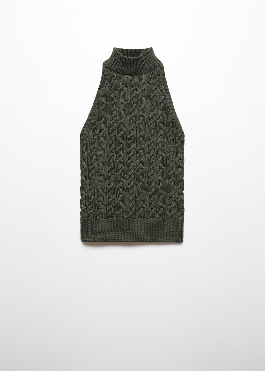 Halter-neck knitted top - Women | MANGO OUTLET USA