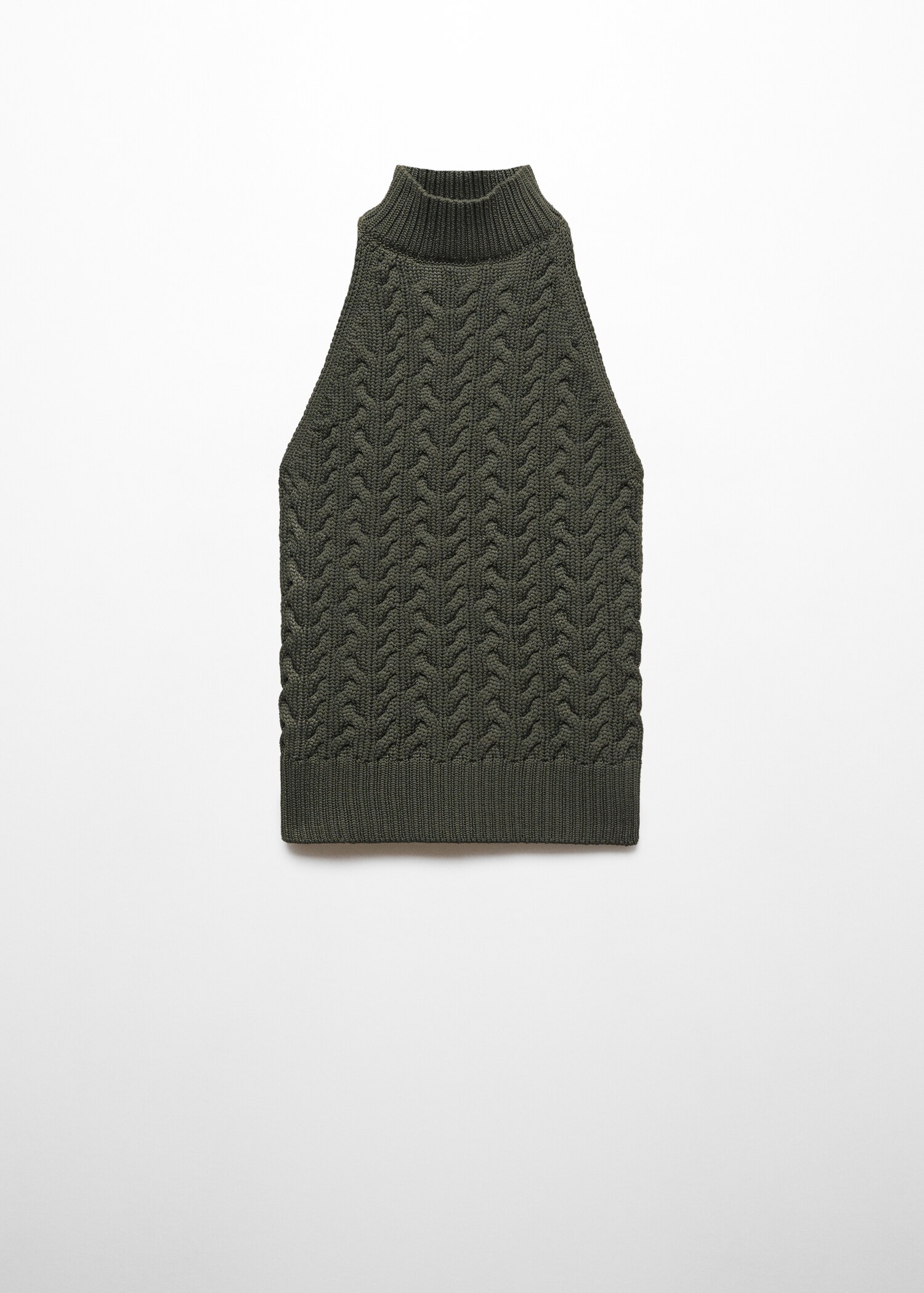 Halter-neck knitted top - Article without model