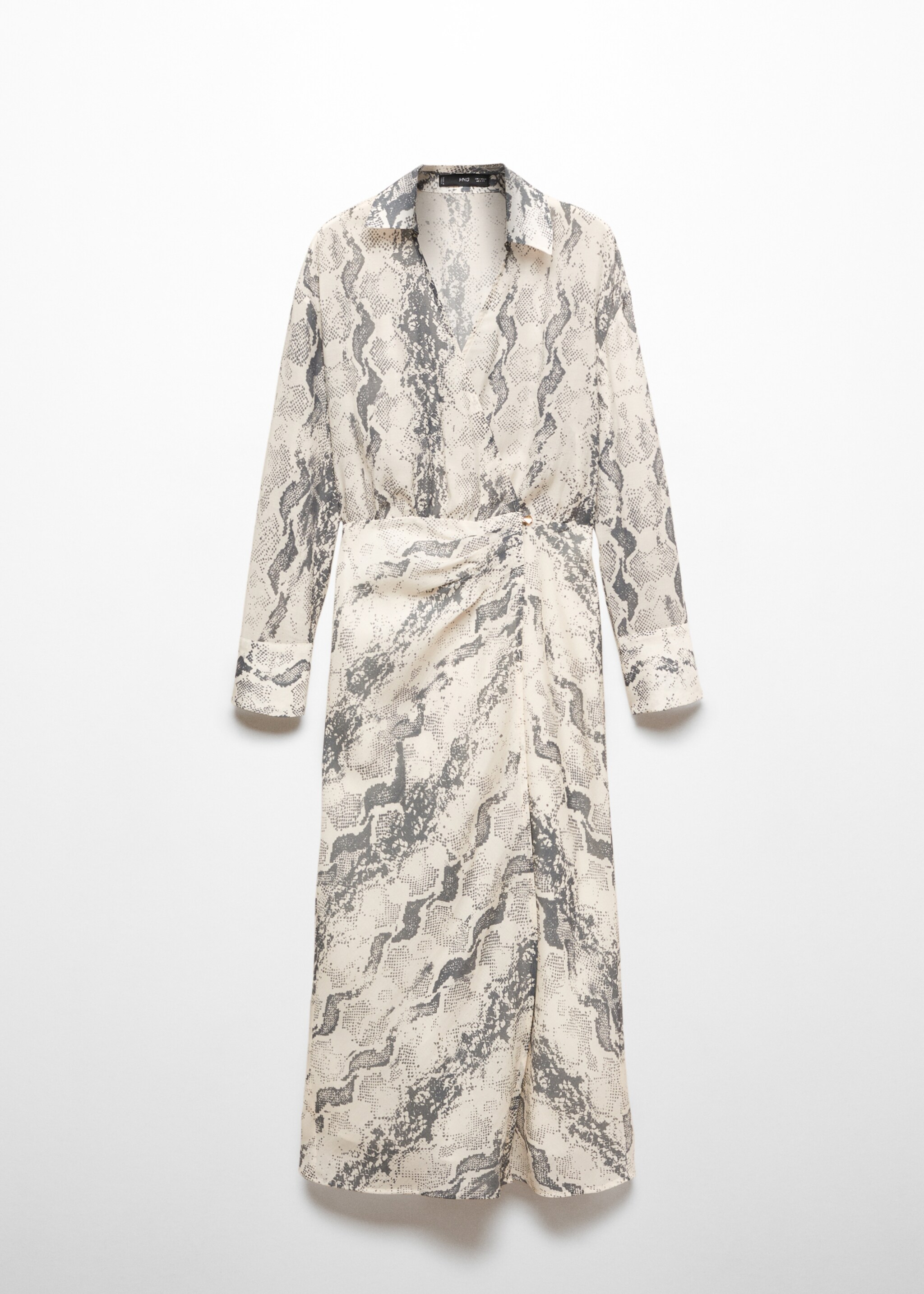 Lyocell-Kleid mit Schlangenprägung - Artikel ohne Model