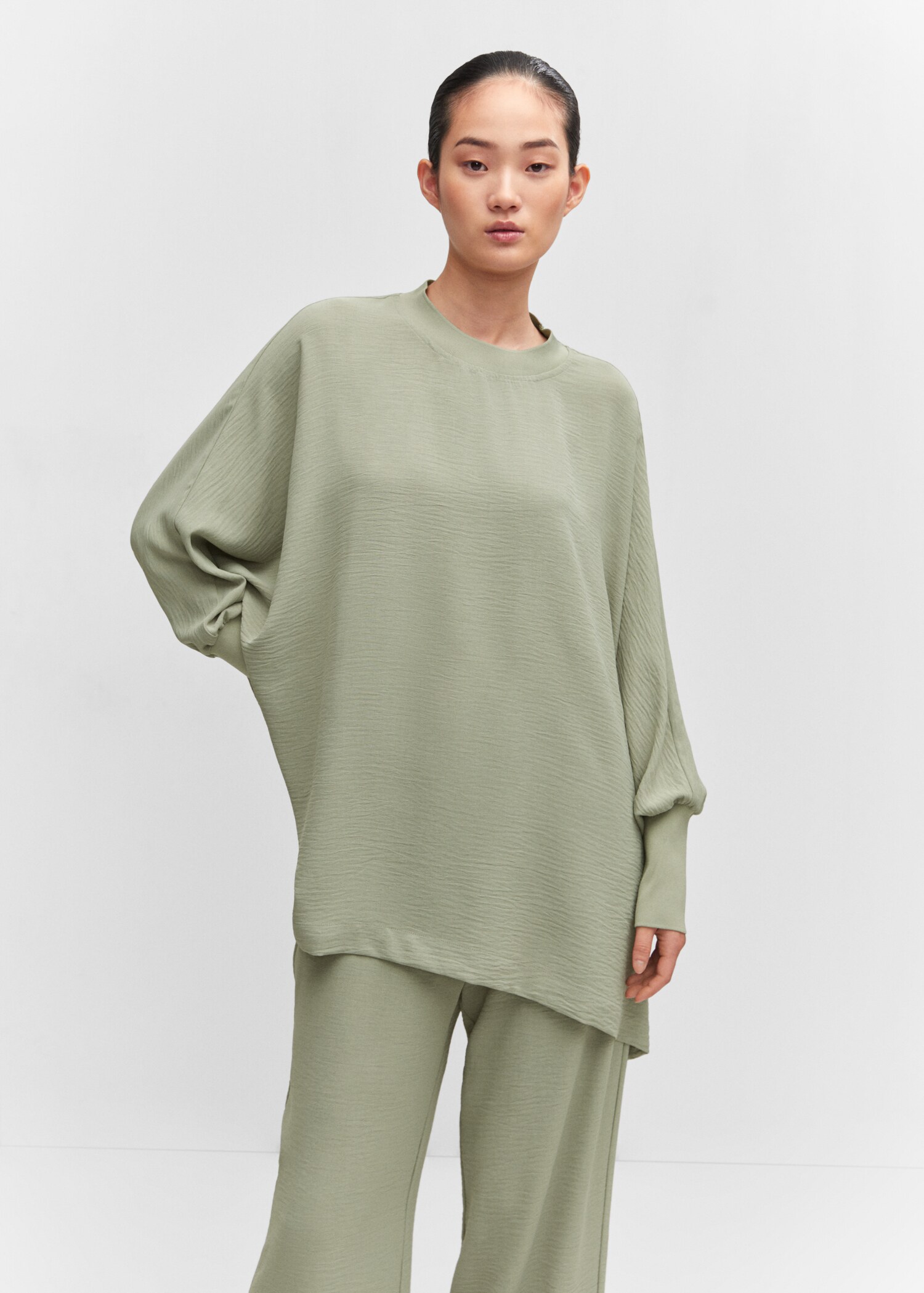 Dessuadora oversize textura - Pla mig