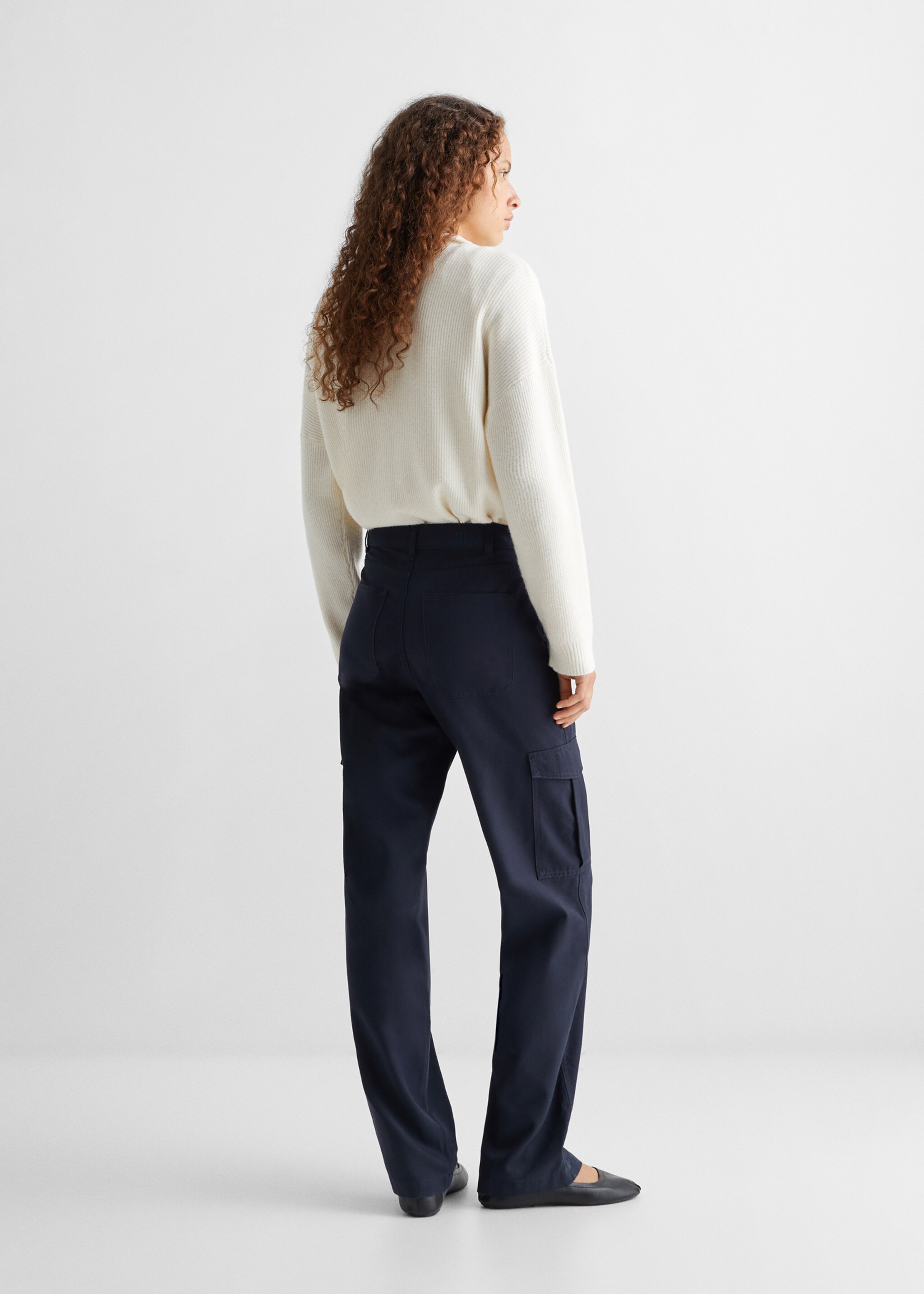 Pocket cargo jeans - Reverse of the article, Dark Navy. Ref: 57064014-00.