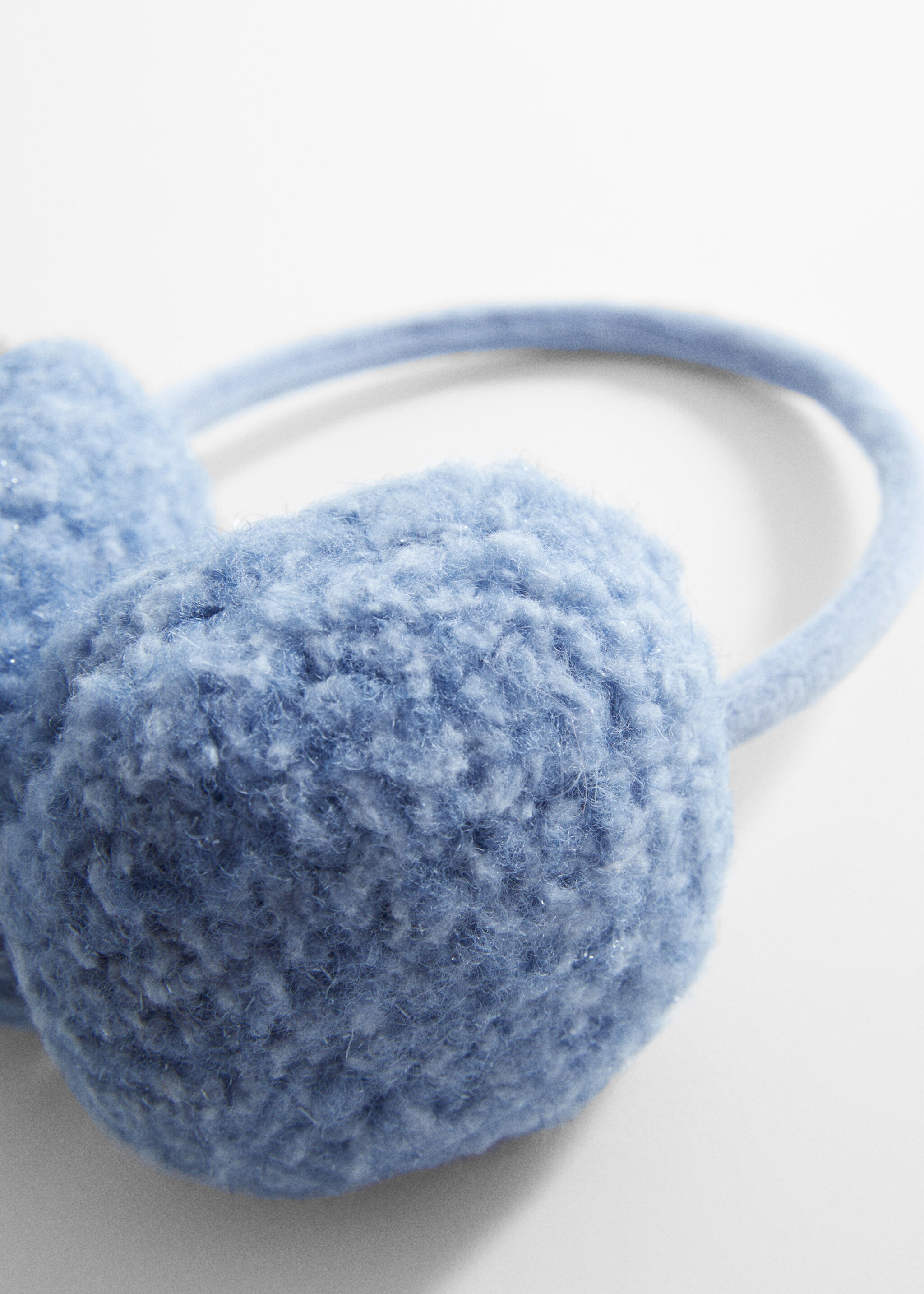 Shearling-effect earmuffs - Medium plane