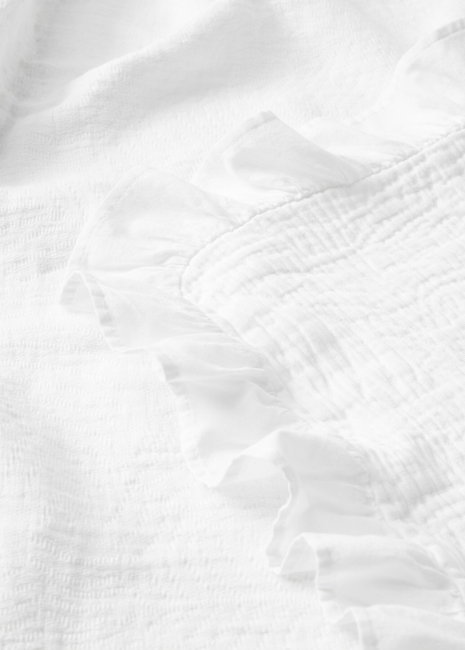 Ruffled cotton quilt - Details of the article 1