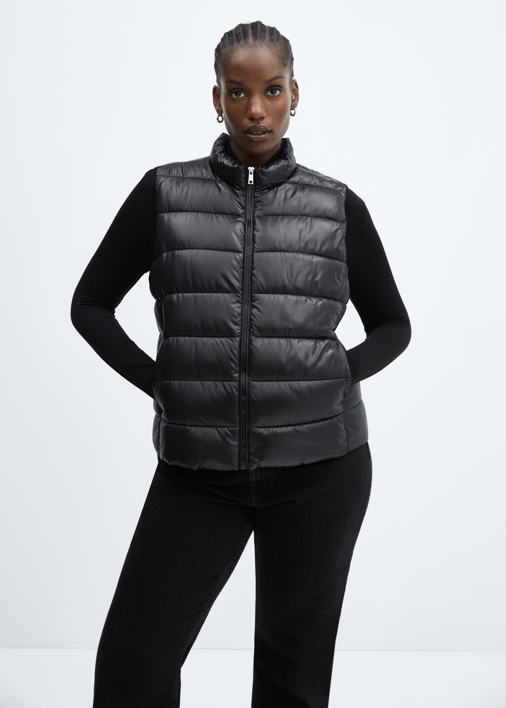 Light quilted vest deals