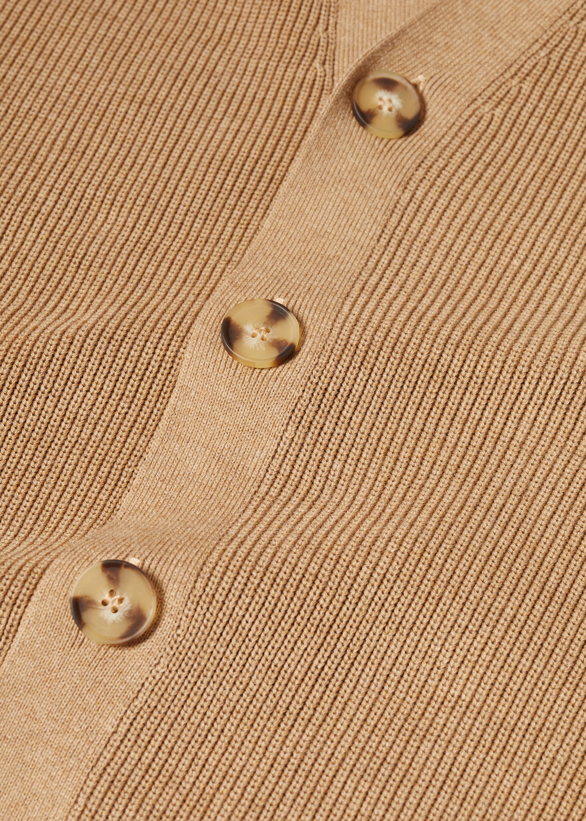 Structured cotton cardigan - Details of the article 8
