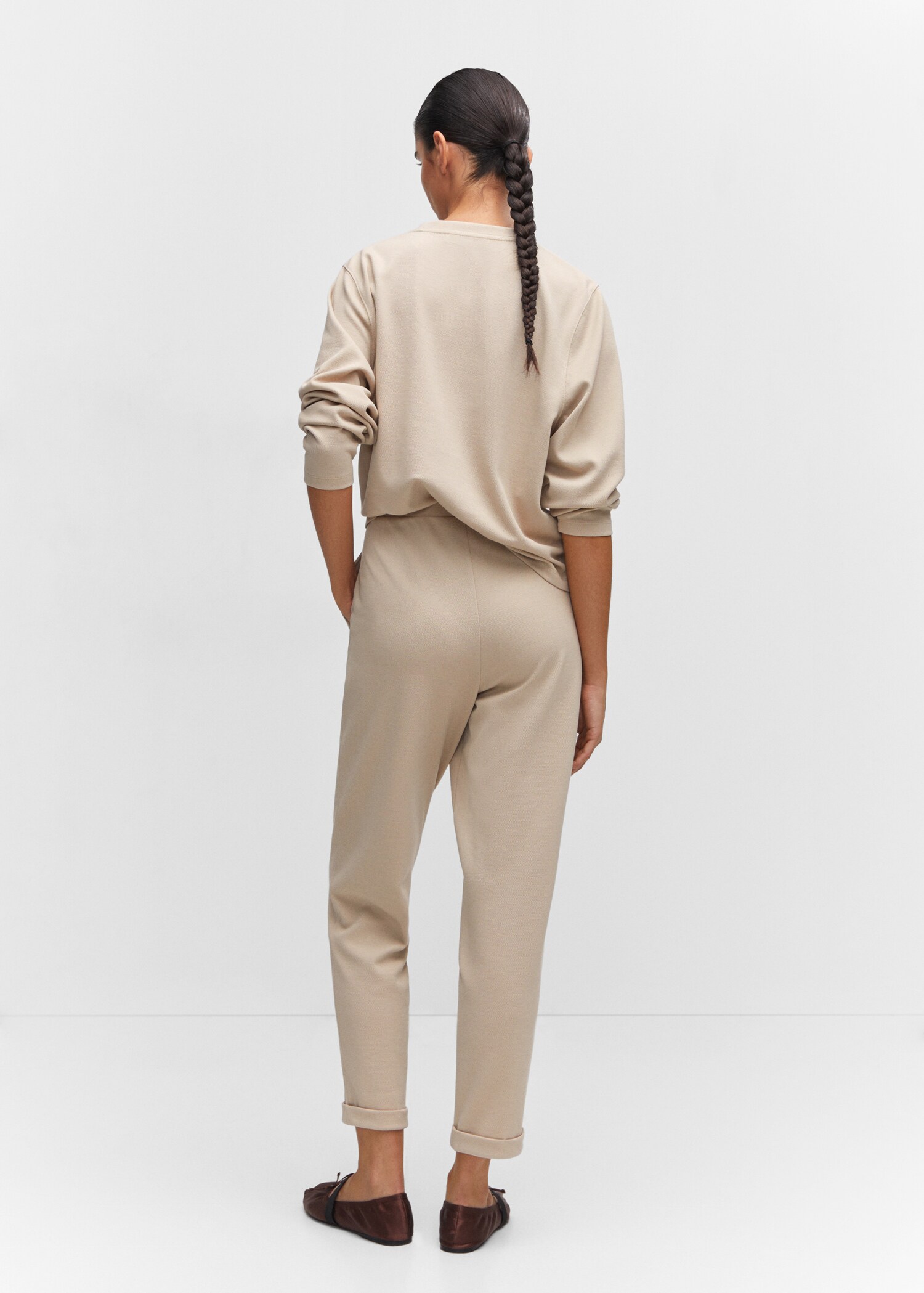Jogger trousers with seam detail - Reverse of the article