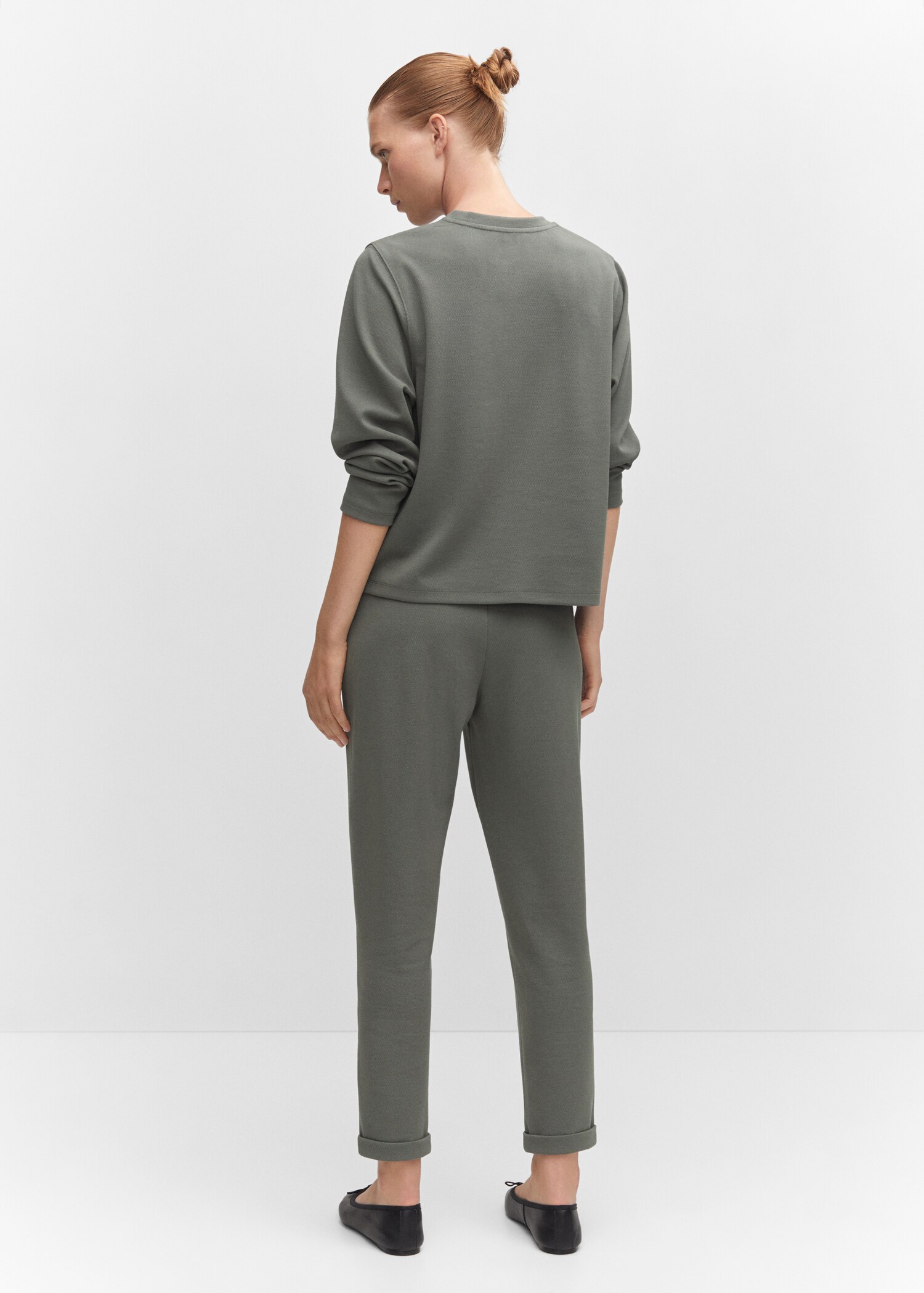 Jogger trousers with seam detail - Reverse of the article