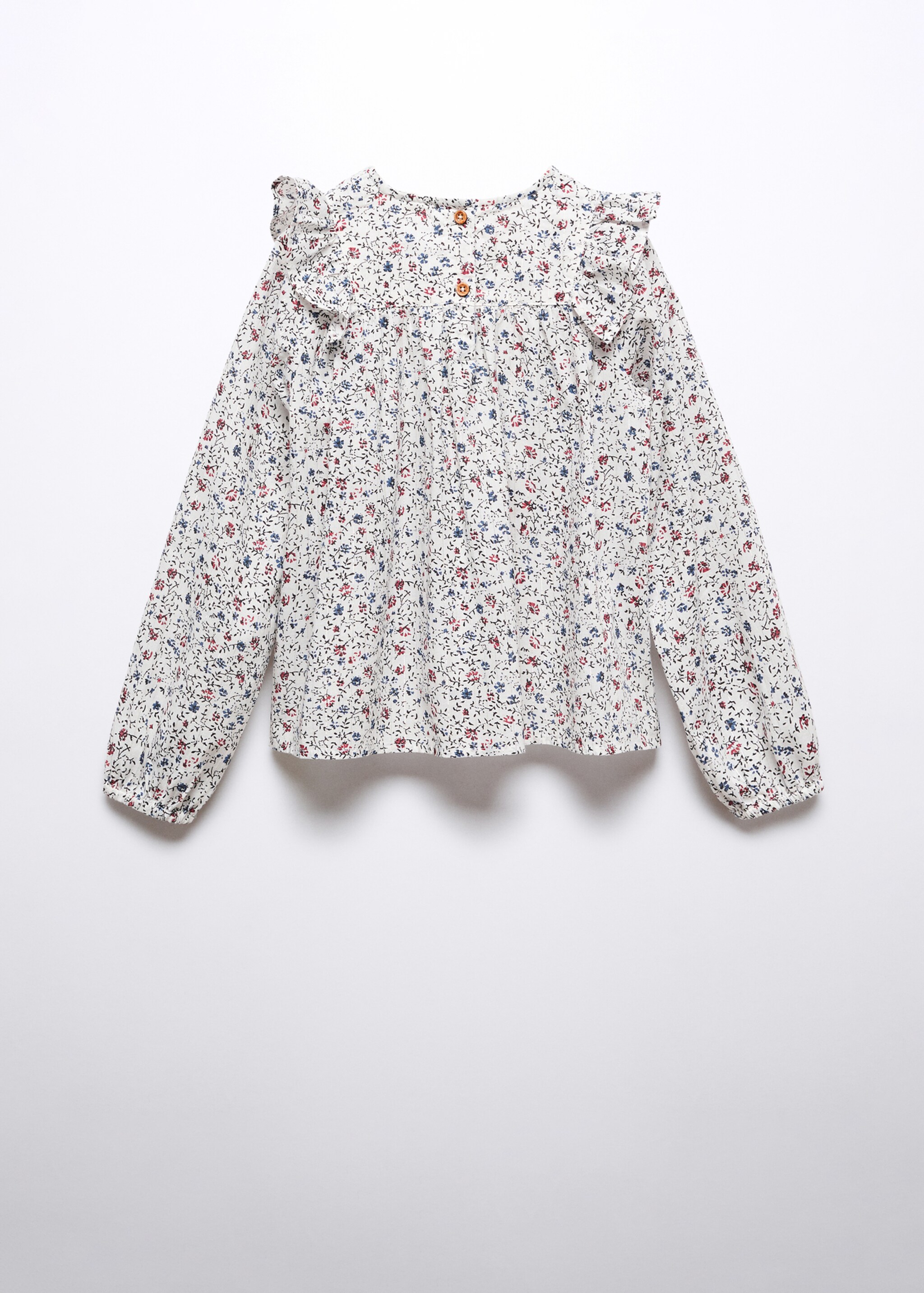 Bluse mit Blumenmuster - Rückseite des Artikels