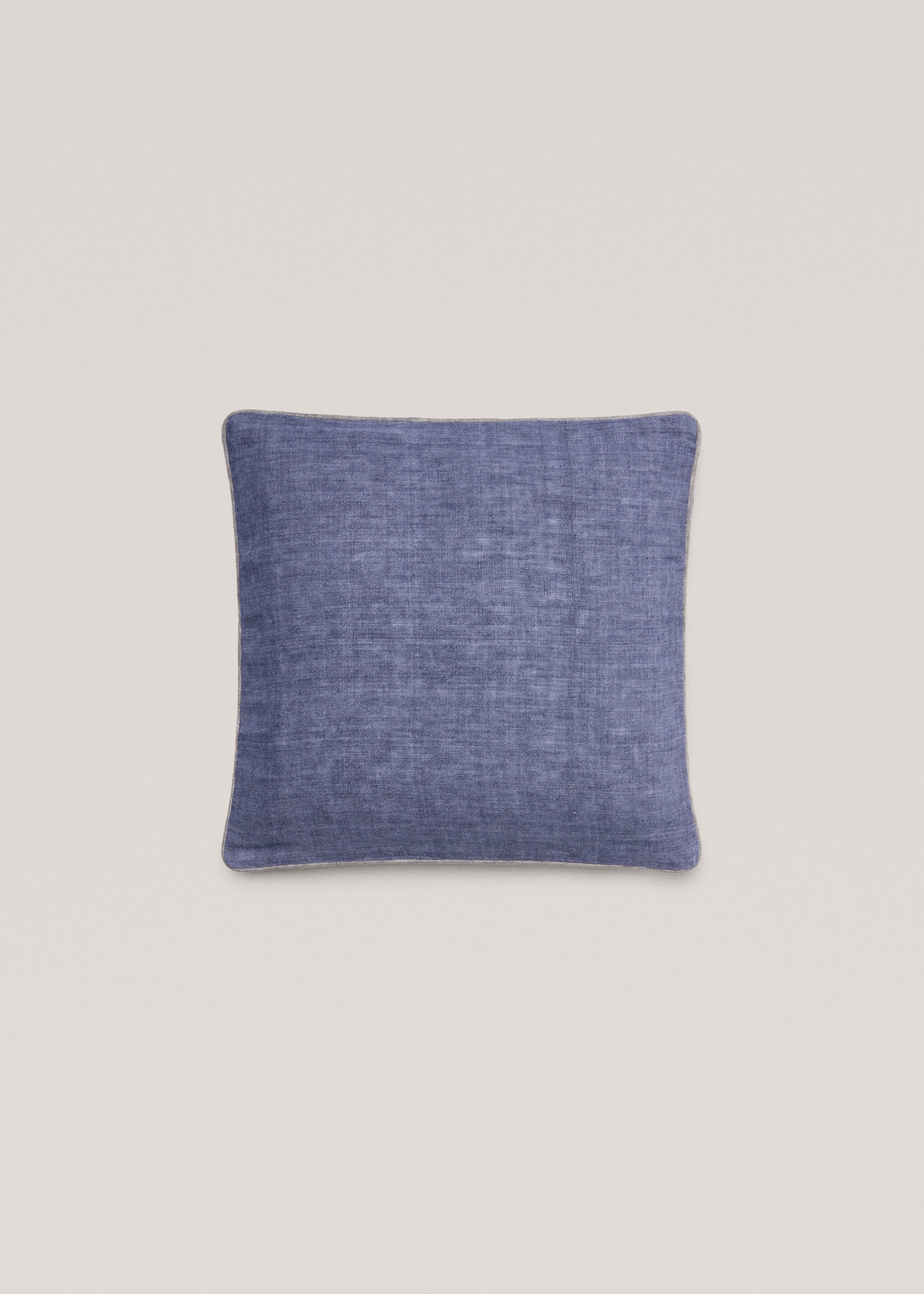 Denim linen cushion cover 45x45cm - Article without model