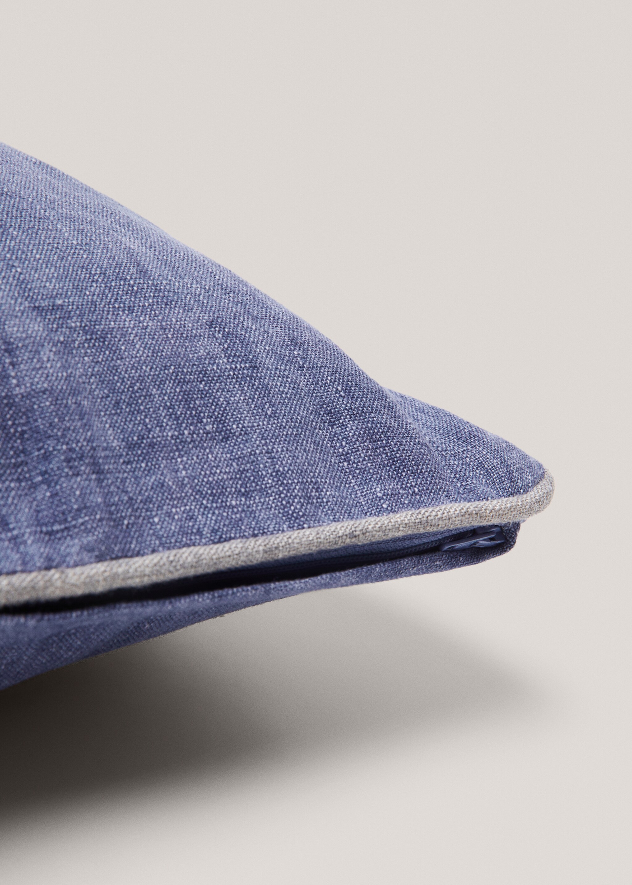 Denim linen cushion cover 45x45cm - Details of the article 3