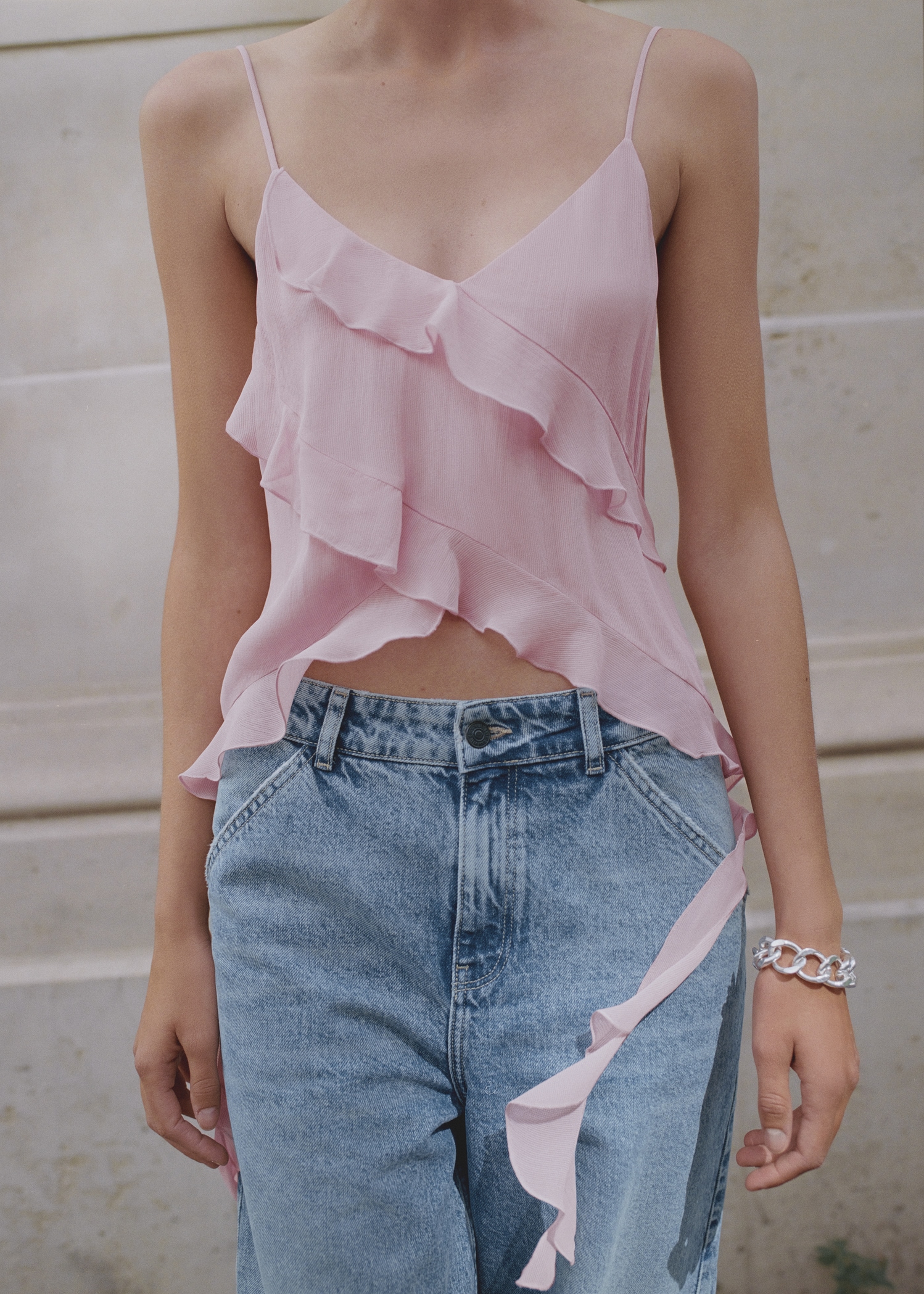Chiffon ruffle top - Details of the article 7