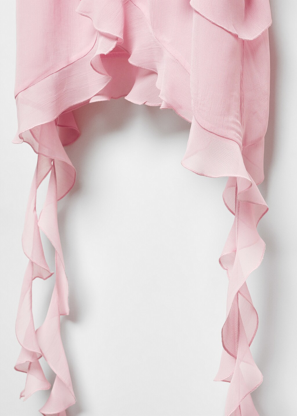 chiffon ruffle top