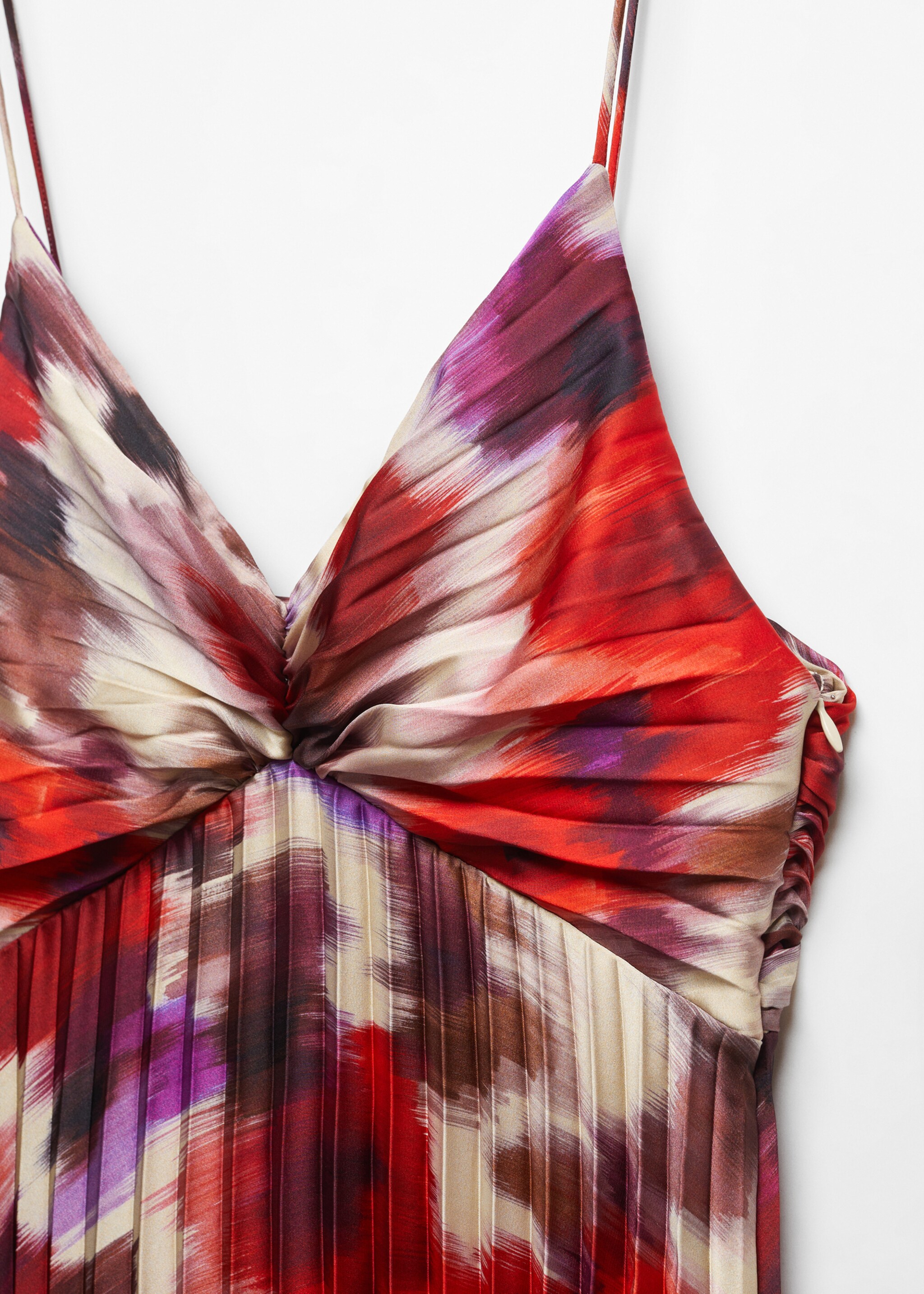 Pleated satin dress - Details of the article 8