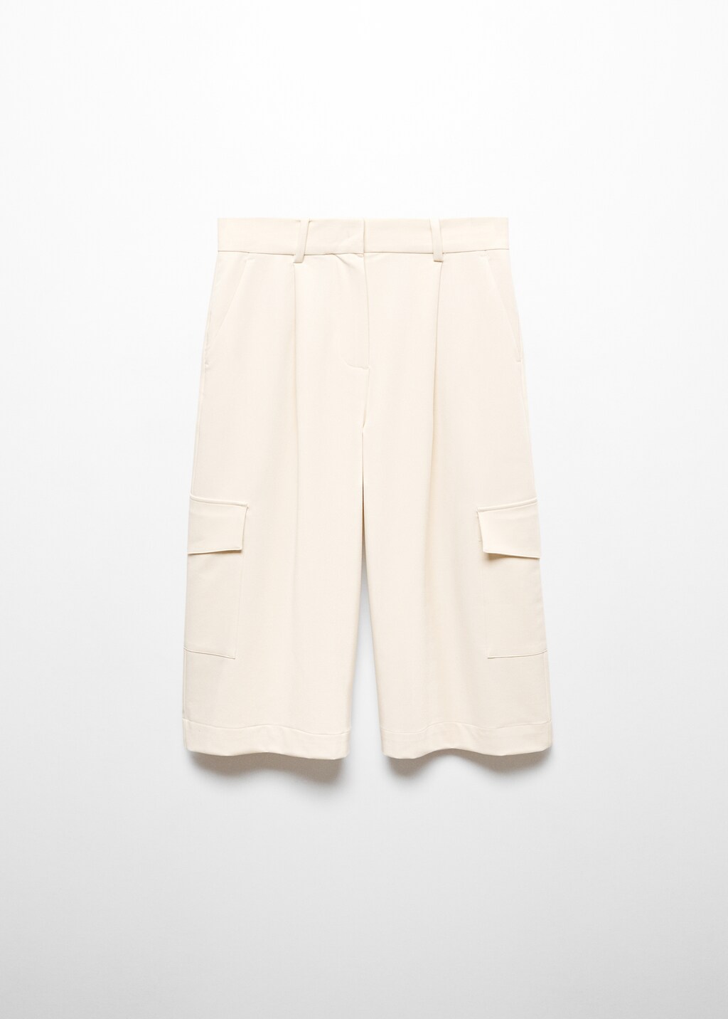 Pleated cargo shorts - Women | MANGO OUTLET USA