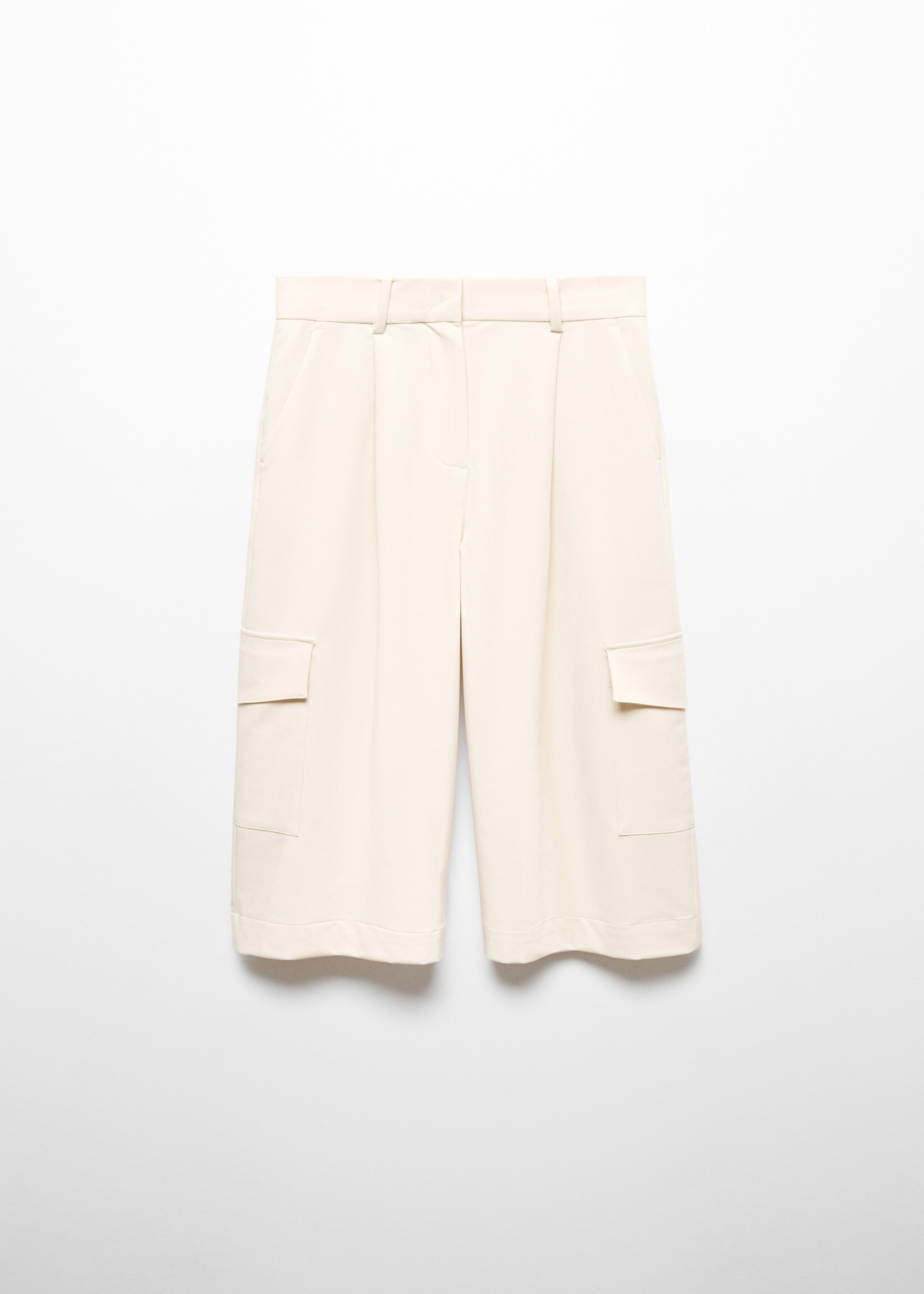 Bermudas cargo pinzas - Artículo sin modelo, Crudo. Ref: 57064434-00.