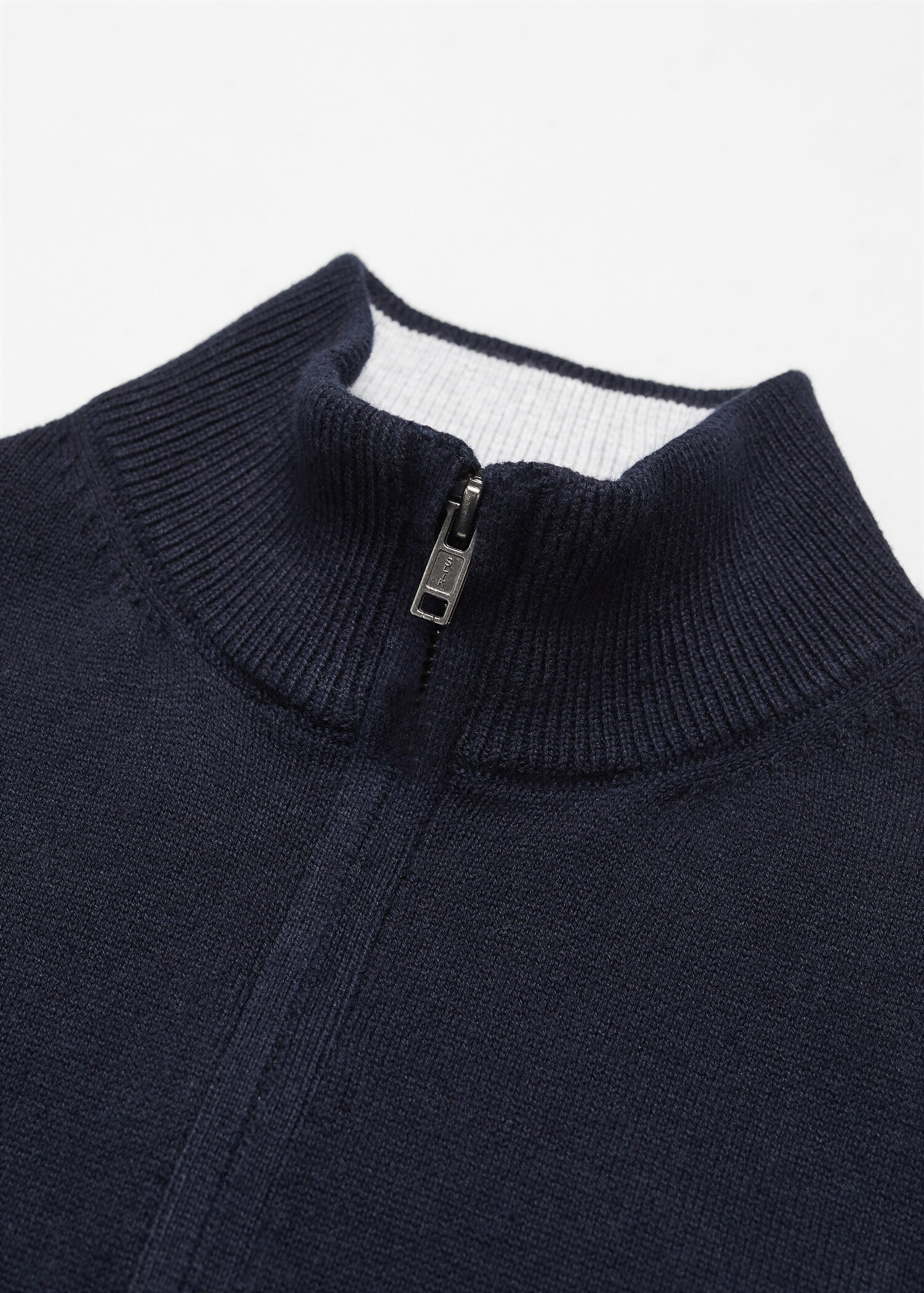 Baumwollstrickjacke mit Zipper - Detail des Artikels 8