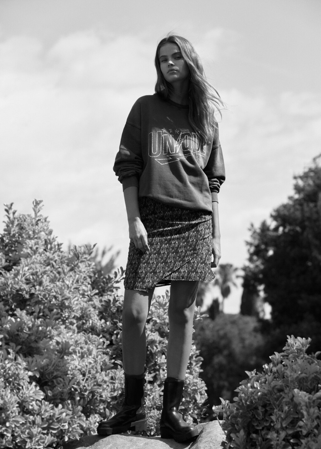 Printed cotton sweatshirt - Teen Girl | MANGO OUTLET USA Printed cotton sweatshirt - Teen Girl | MANGO OUTLET USA