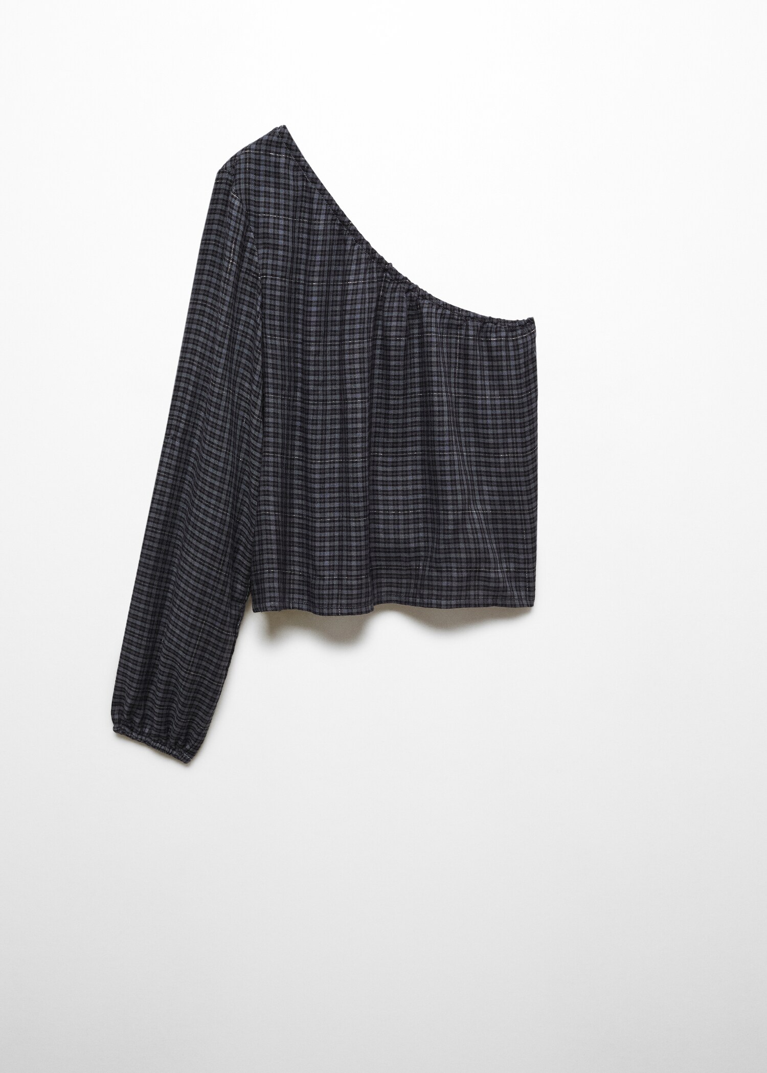 Blusa cuadros asimétrica - Artículo sin modelo