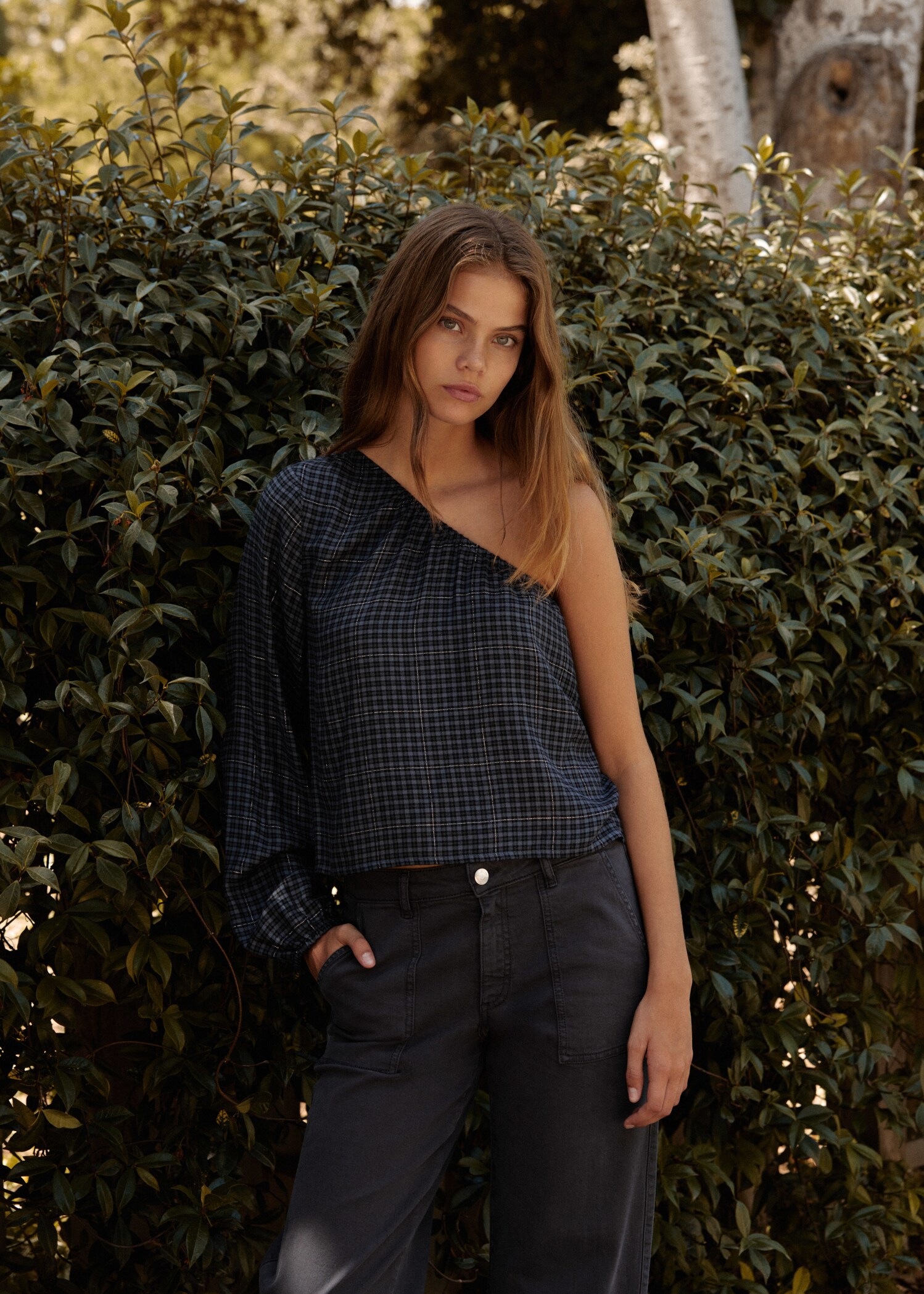 Blusa cuadros asimétrica - Detalle del artículo 5